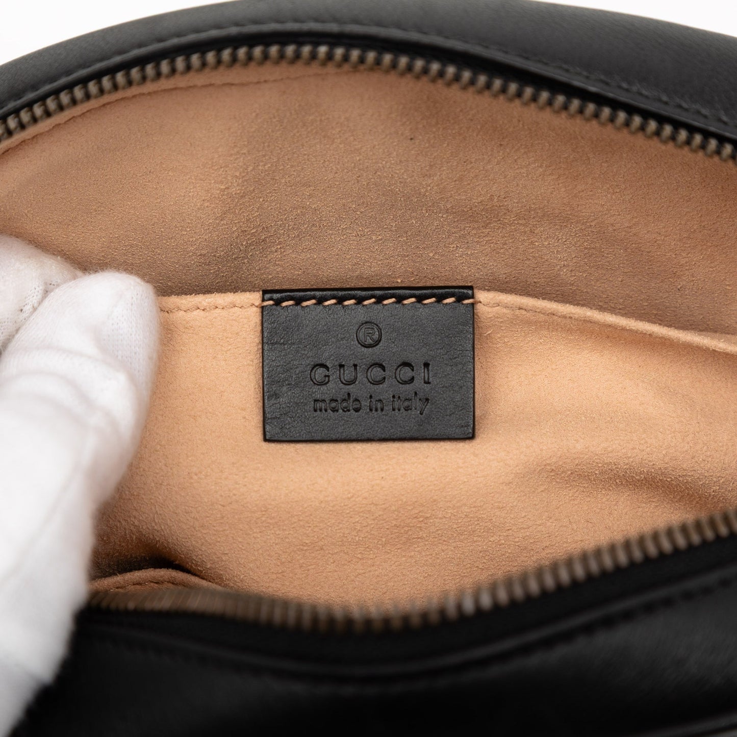 Gucci GG Marmont Matelasse Leather Belt Bag