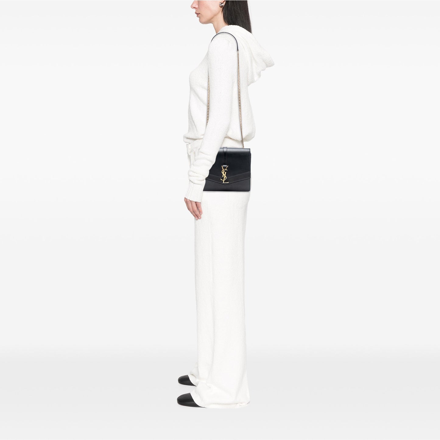 Saint Laurent Medium Leather Monogram Sulpice Crossbody