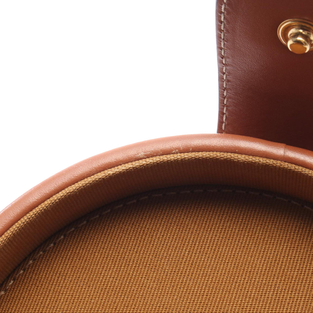 Celine Small Triomphe Coated Canvas Tambour Crossbody