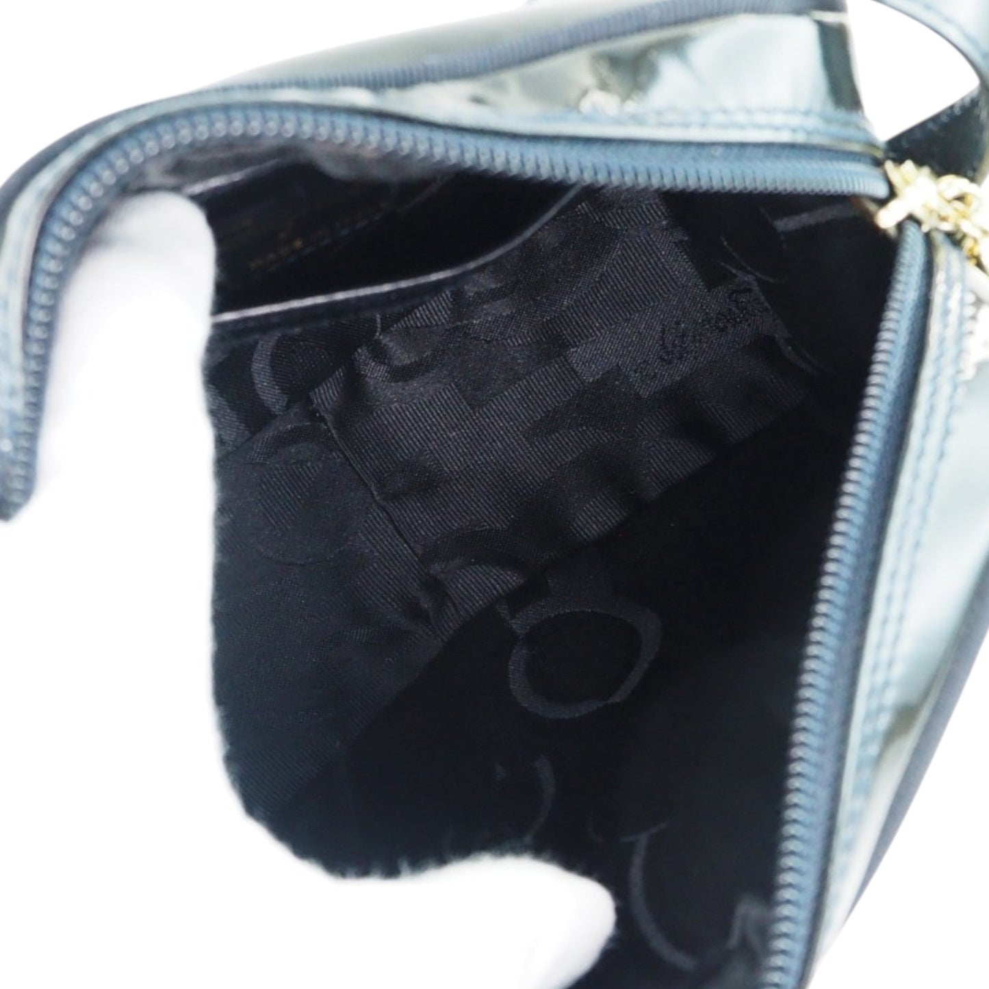 Ferragamo Patent Vara Crossbody