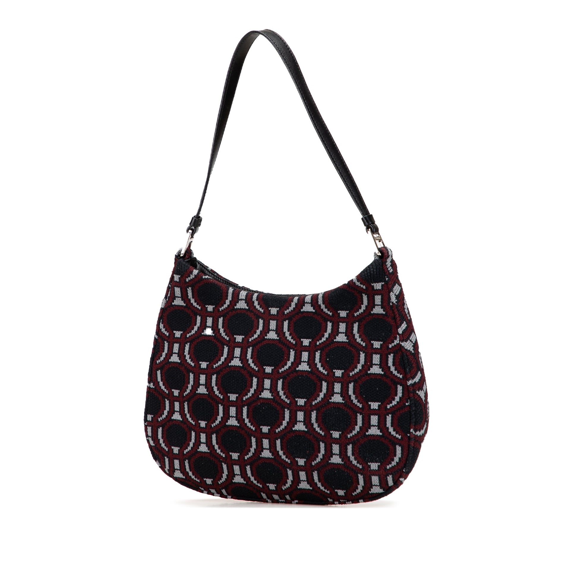 Prada Jacquard Knit Cleo Shoulder Bag
