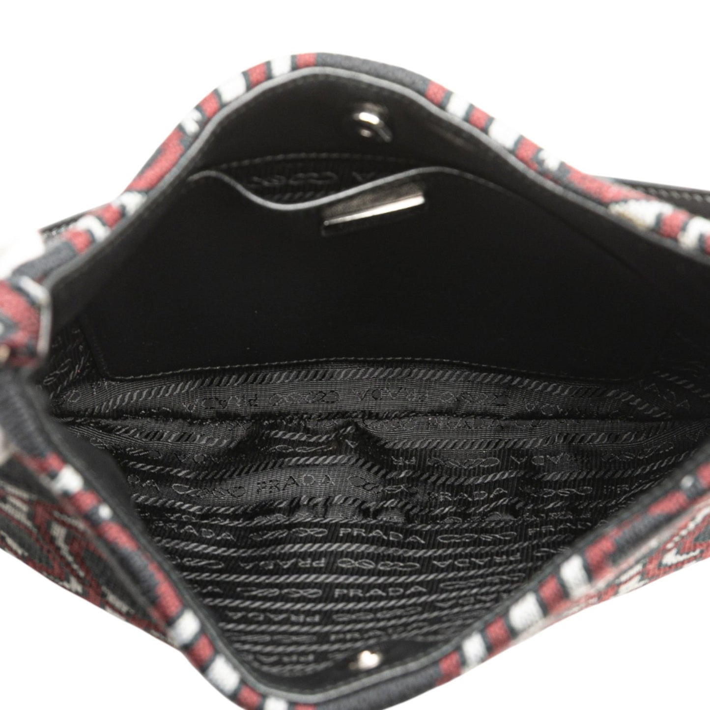 Prada Jacquard Knit Cleo Shoulder Bag
