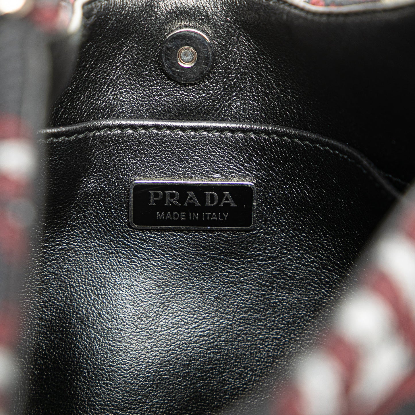 Prada Jacquard Knit Cleo Shoulder Bag