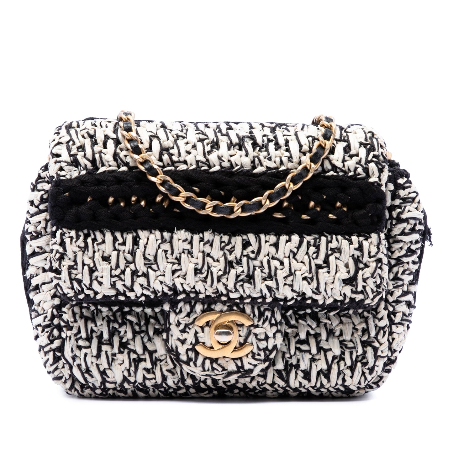 Chanel Raffia Braided with Love Flap