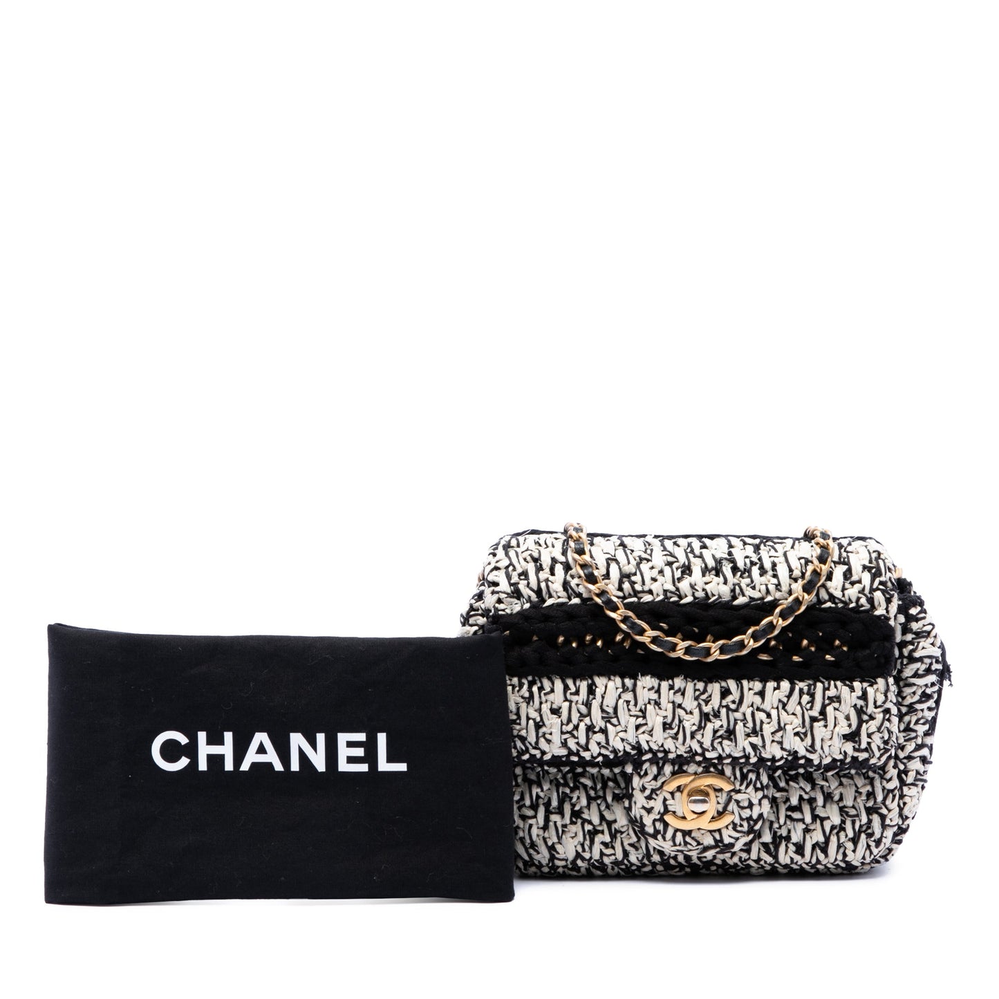 Chanel Raffia Braided with Love Flap