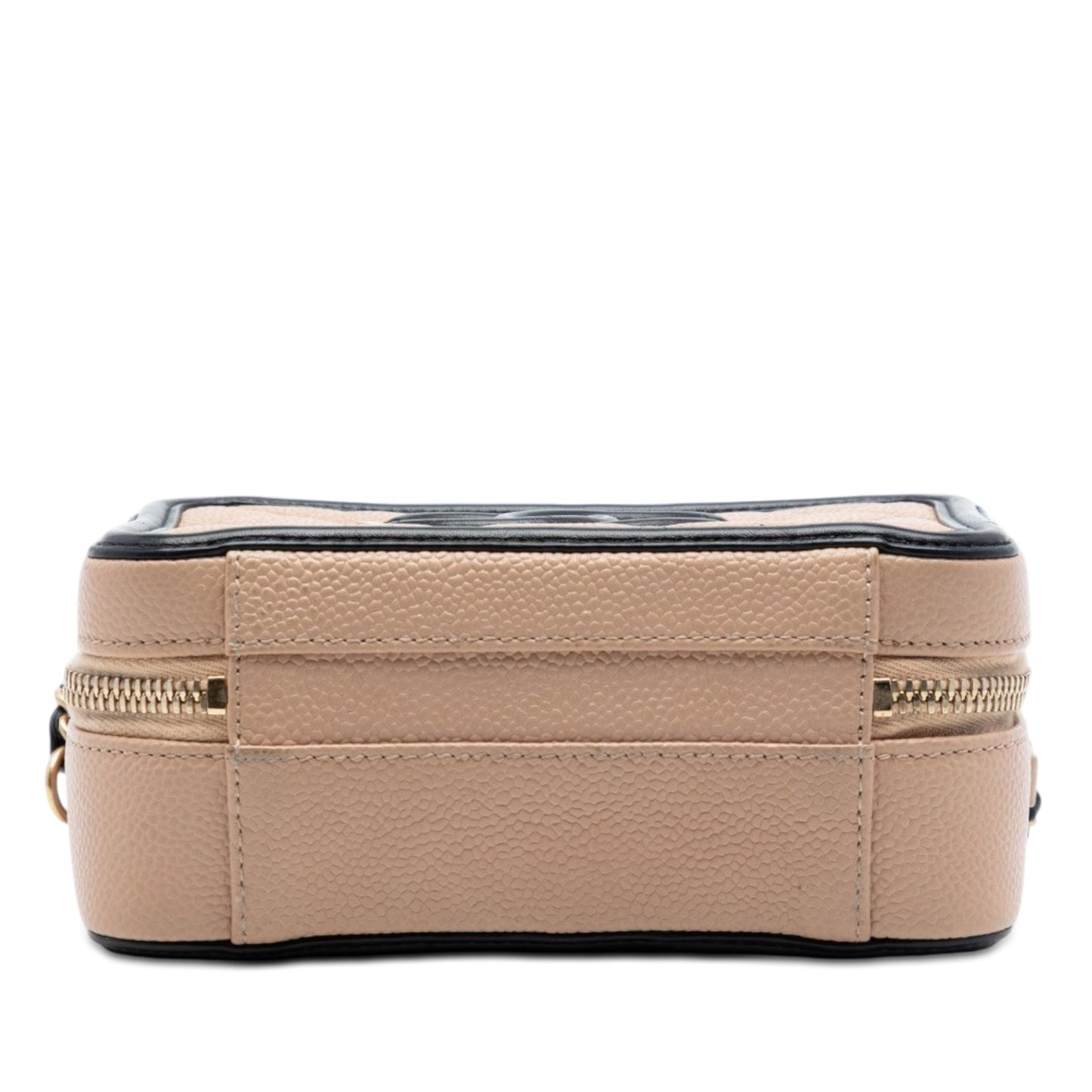 Chanel Small Bicolor Caviar CC Filigree Vanity Case