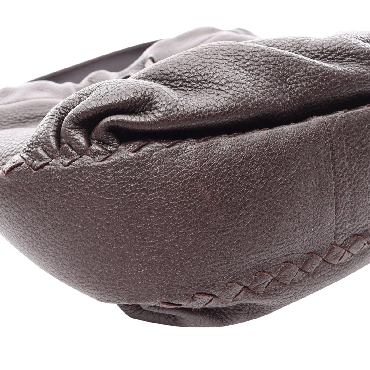 Bottega Veneta Intrecciato Trimmed Drawstring Handbag