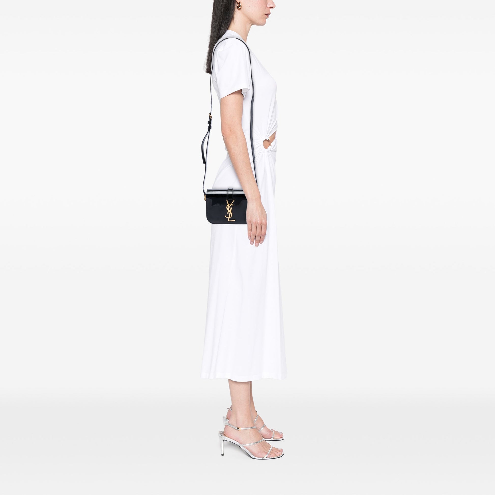 Saint Laurent Small Patent Monogram Universite Bag