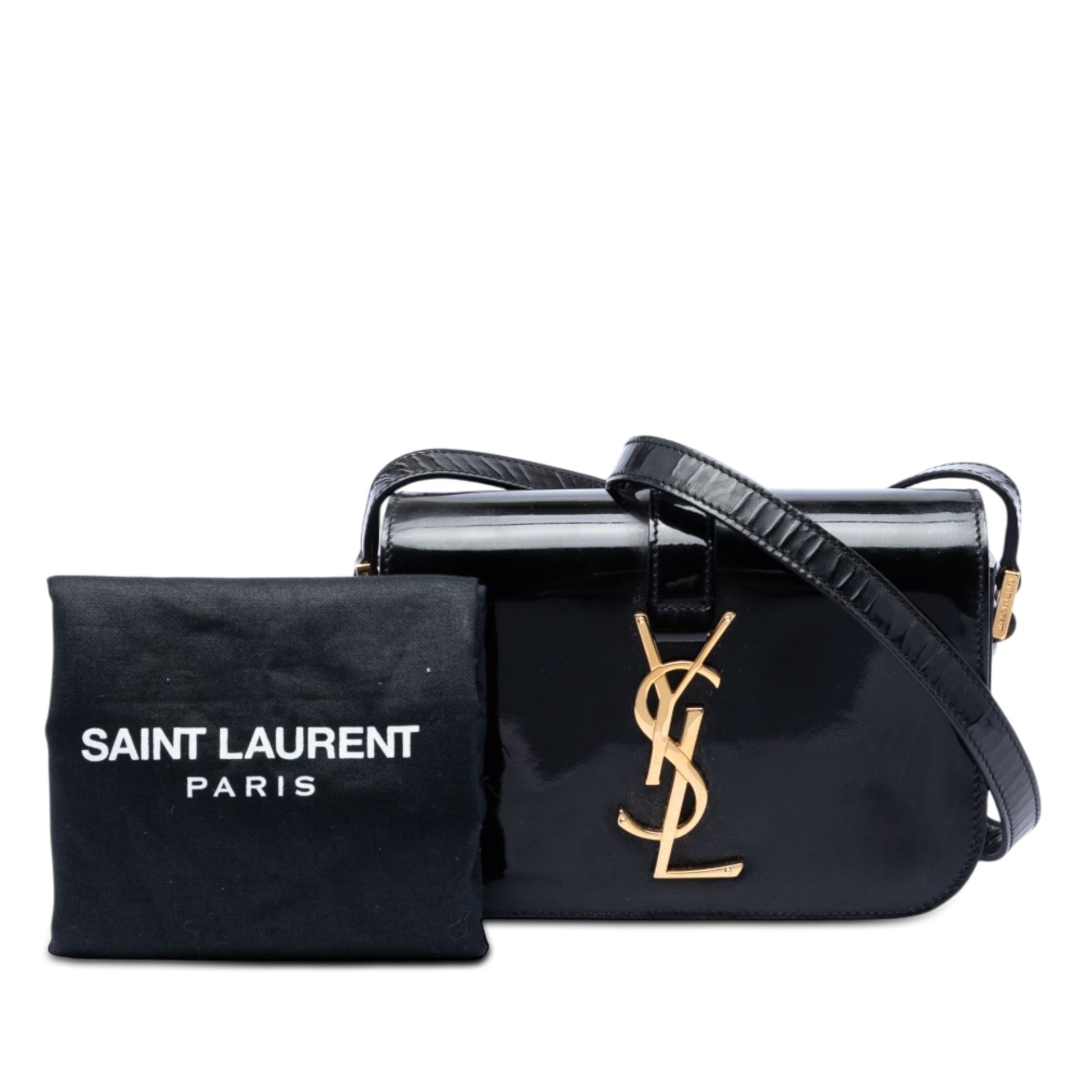 Saint Laurent Small Patent Monogram Universite Bag