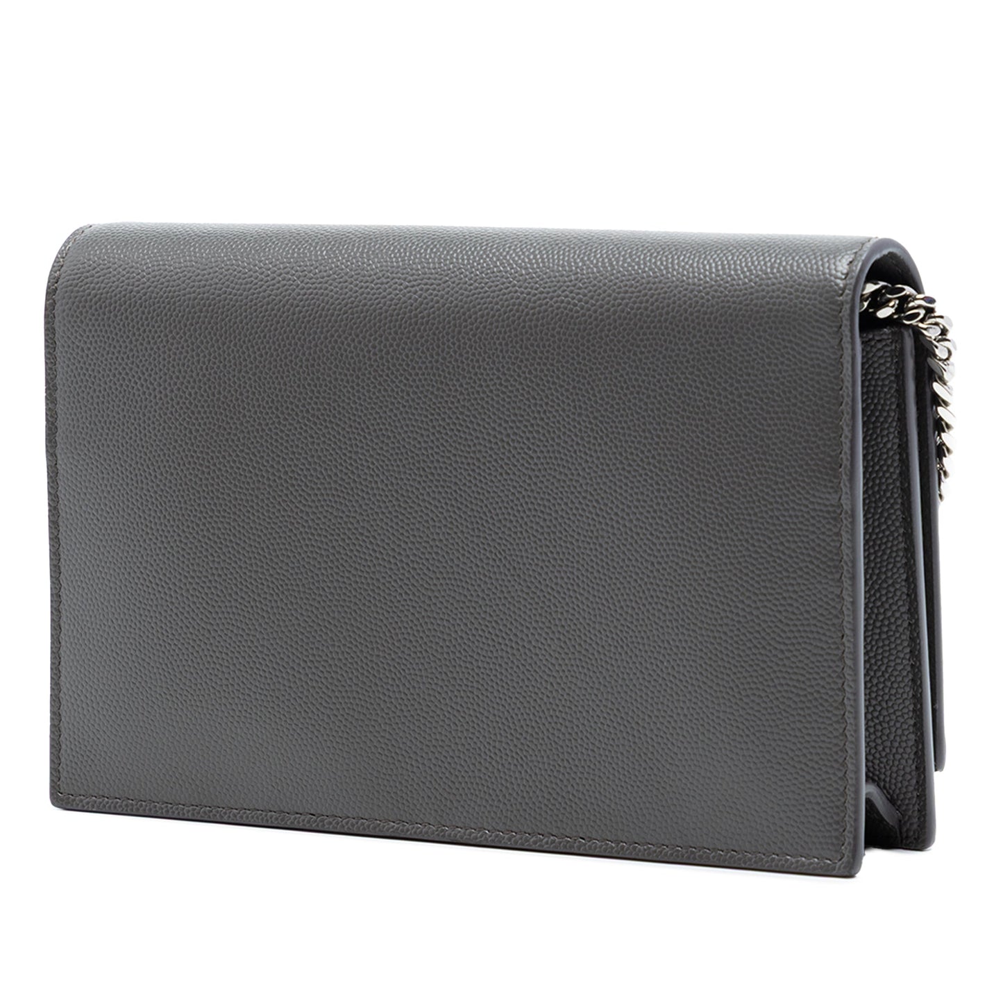 Saint Laurent Grain de Poudre Monogram Kate Tassel Wallet on Chain