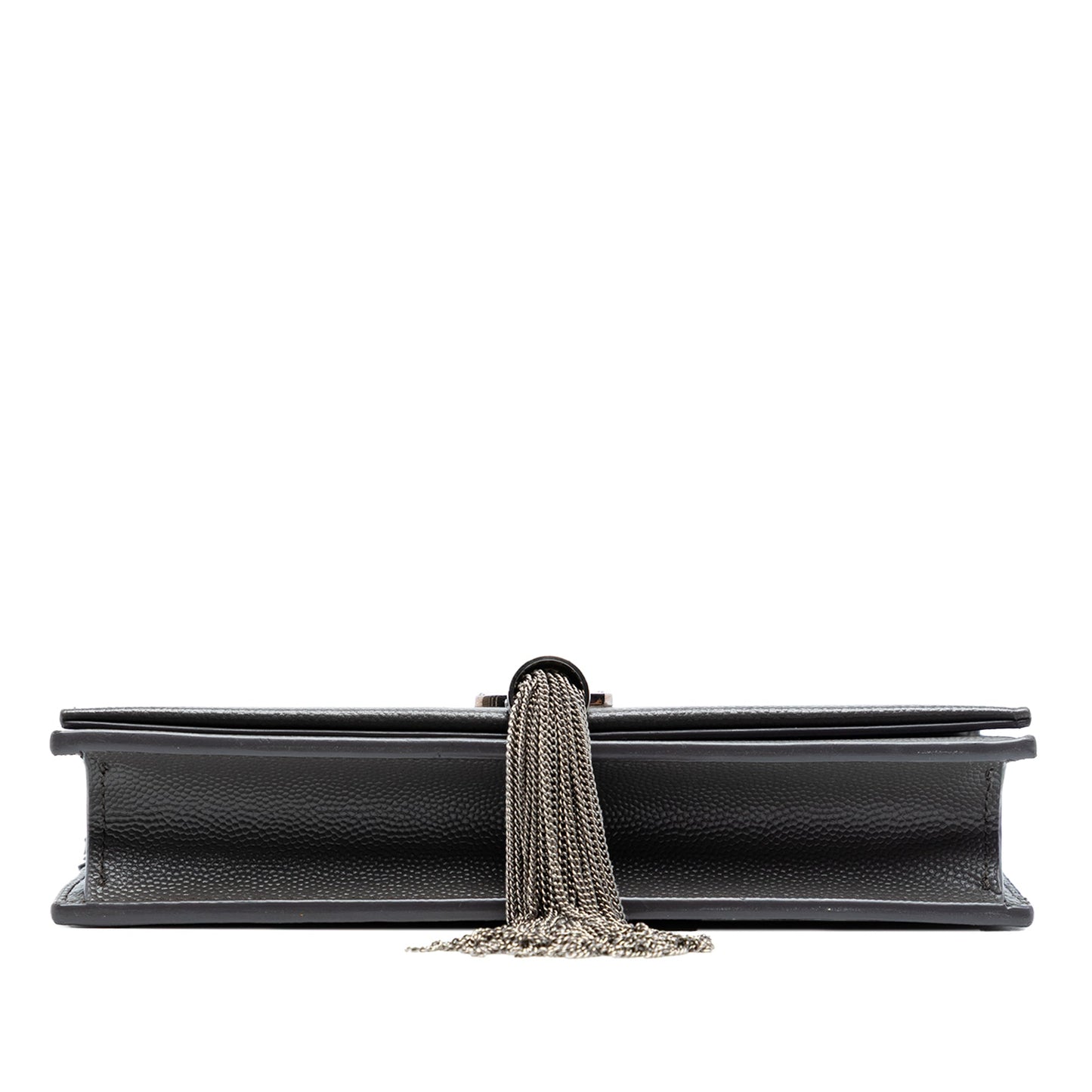 Saint Laurent Grain de Poudre Monogram Kate Tassel Wallet on Chain