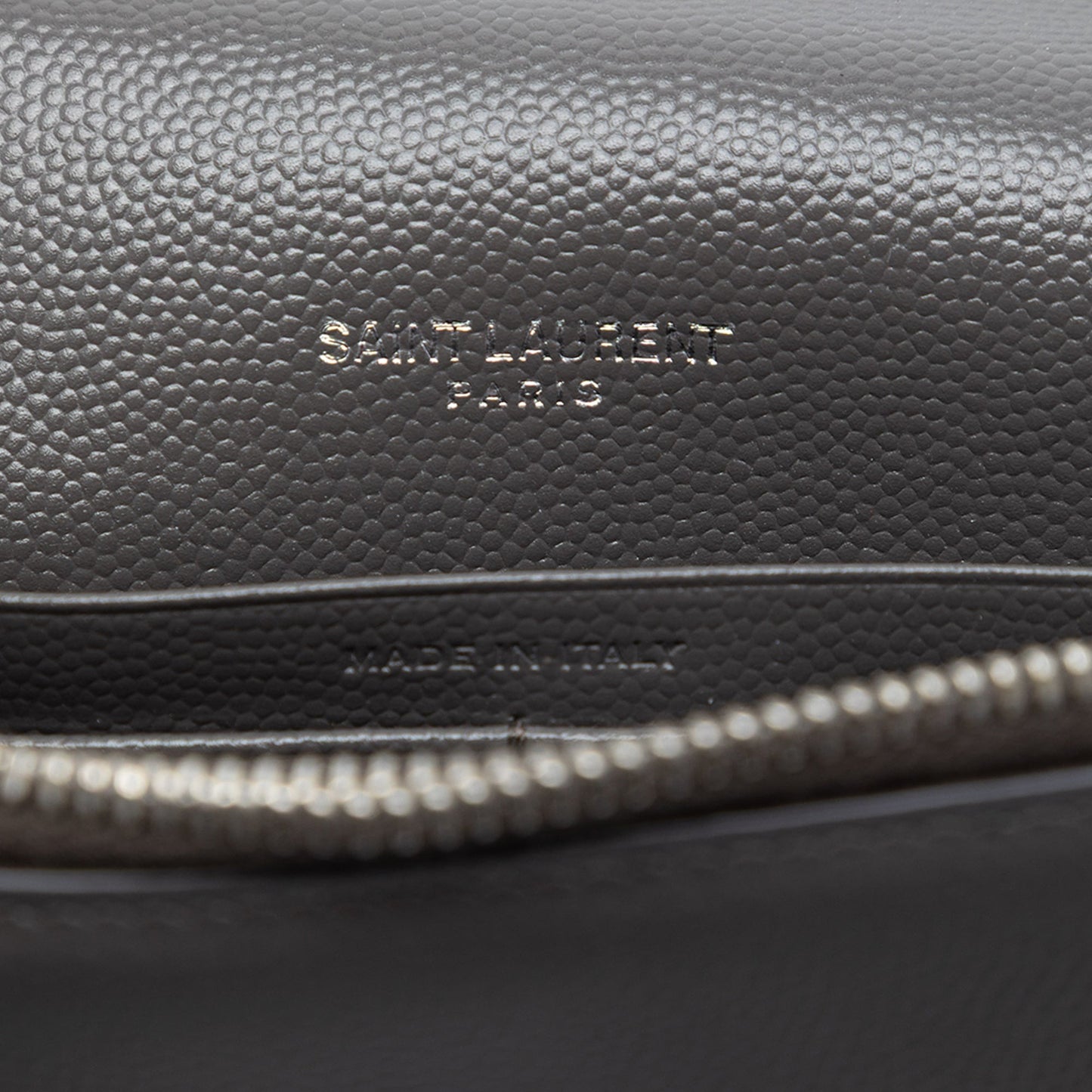 Saint Laurent Grain de Poudre Monogram Kate Tassel Wallet on Chain