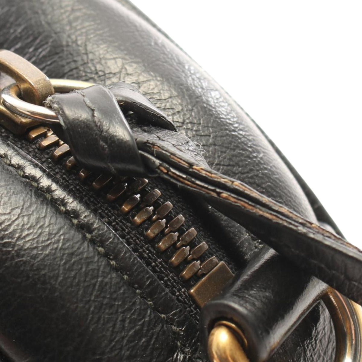 Gucci Mini GG Marmont Matelasse Calfskin Round Crossbody — Black