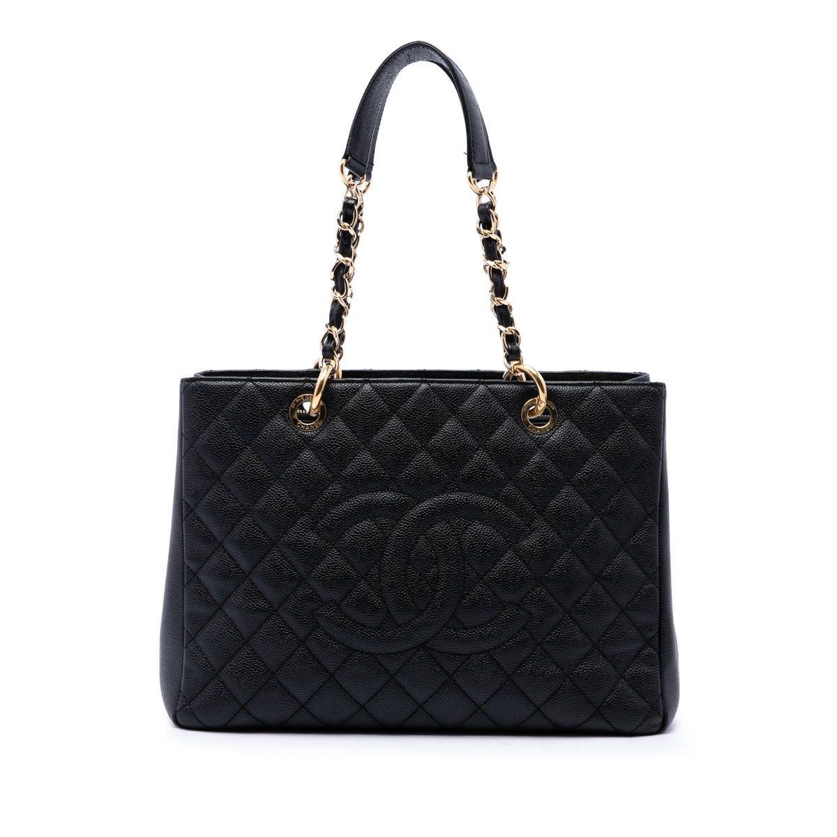 Chanel Caviar Grand Shopping Tote — Black