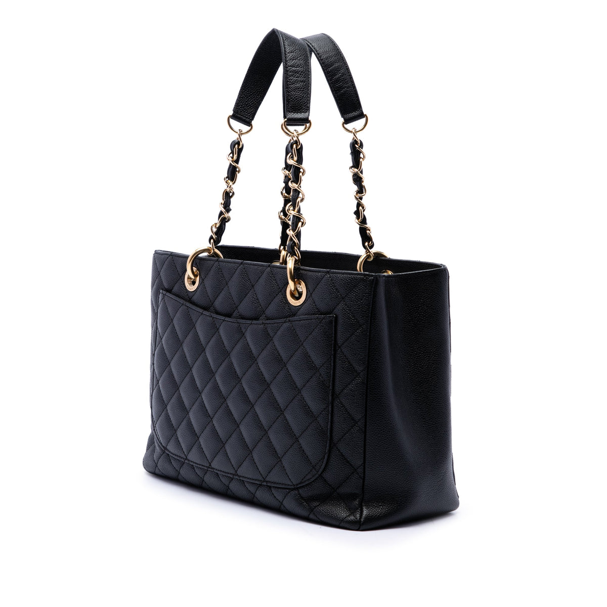 Chanel Caviar Grand Shopping Tote — Black
