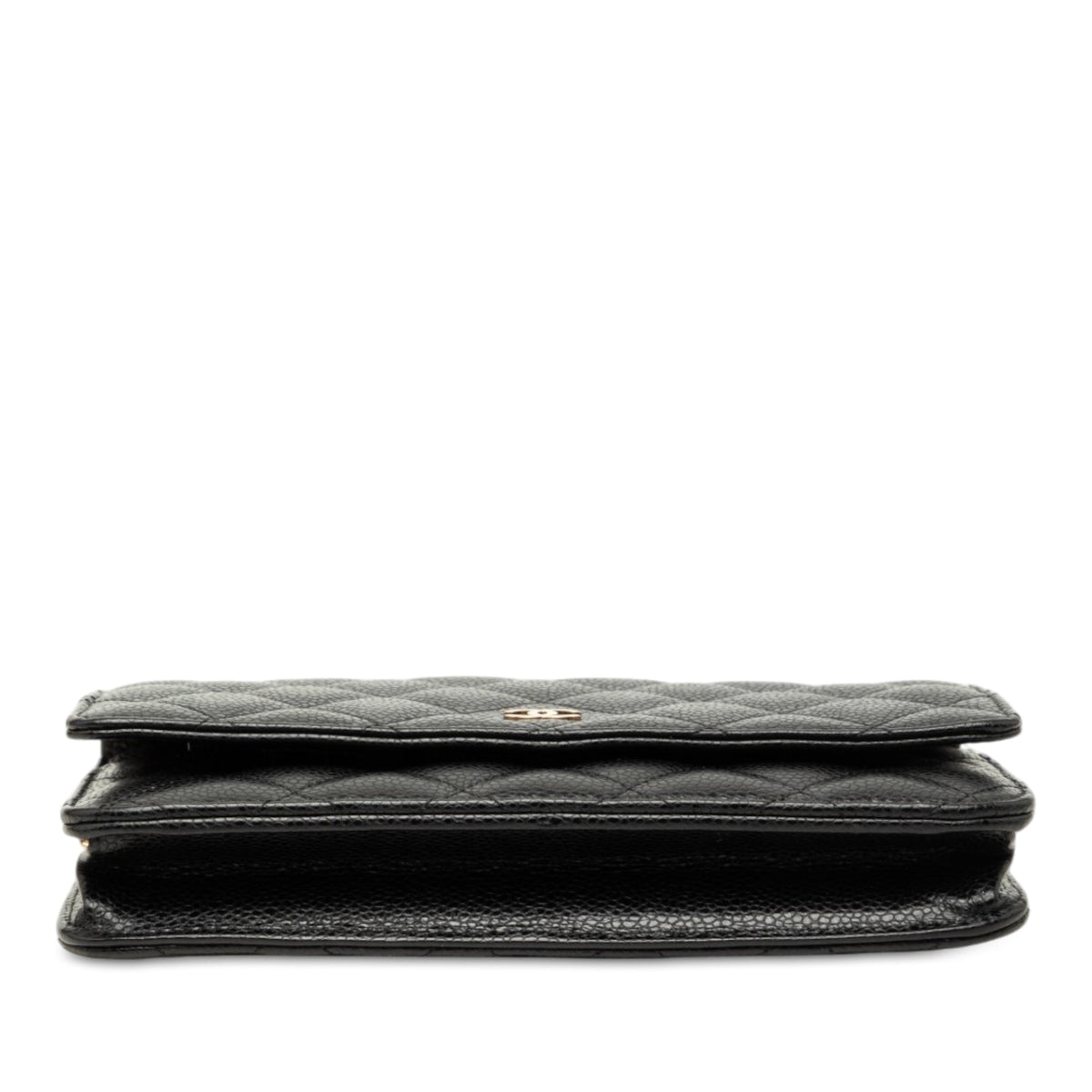 Chanel CC Quilted Caviar Wallet on Chain