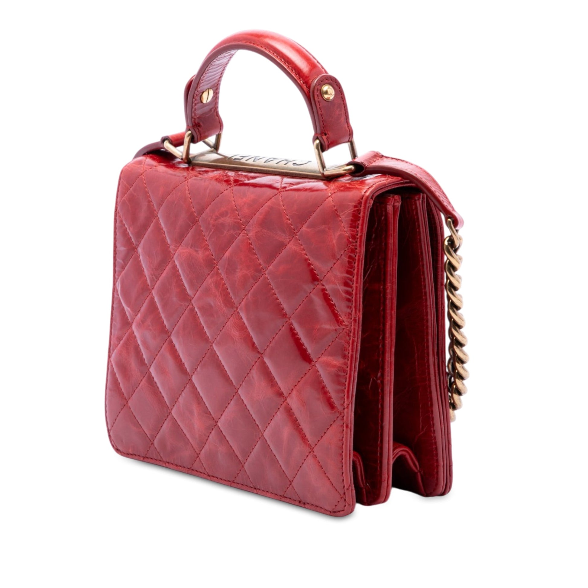 Chanel Large Quilted Glazed Calfskin Reissue 2.55 Rita Top Handle Flap