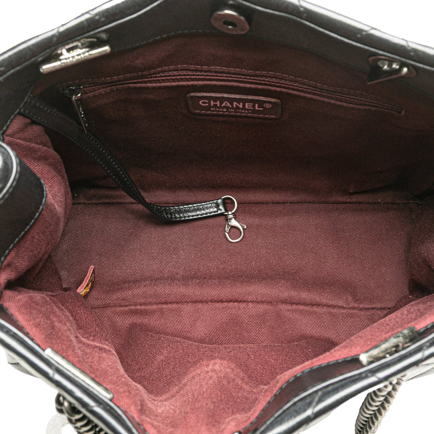 Chanel Small Quilted Glazed Calfskin Duo Color Tote