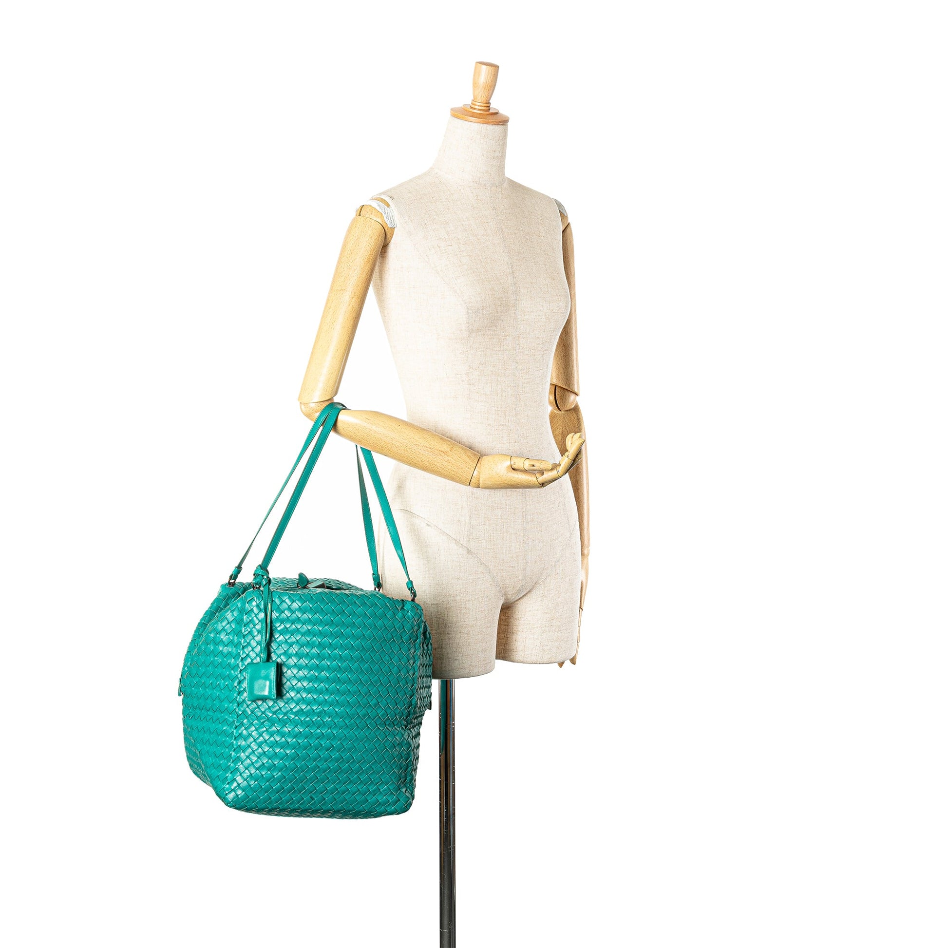 Bottega Veneta Nappa Intrecciato Cube Shoulder Bag