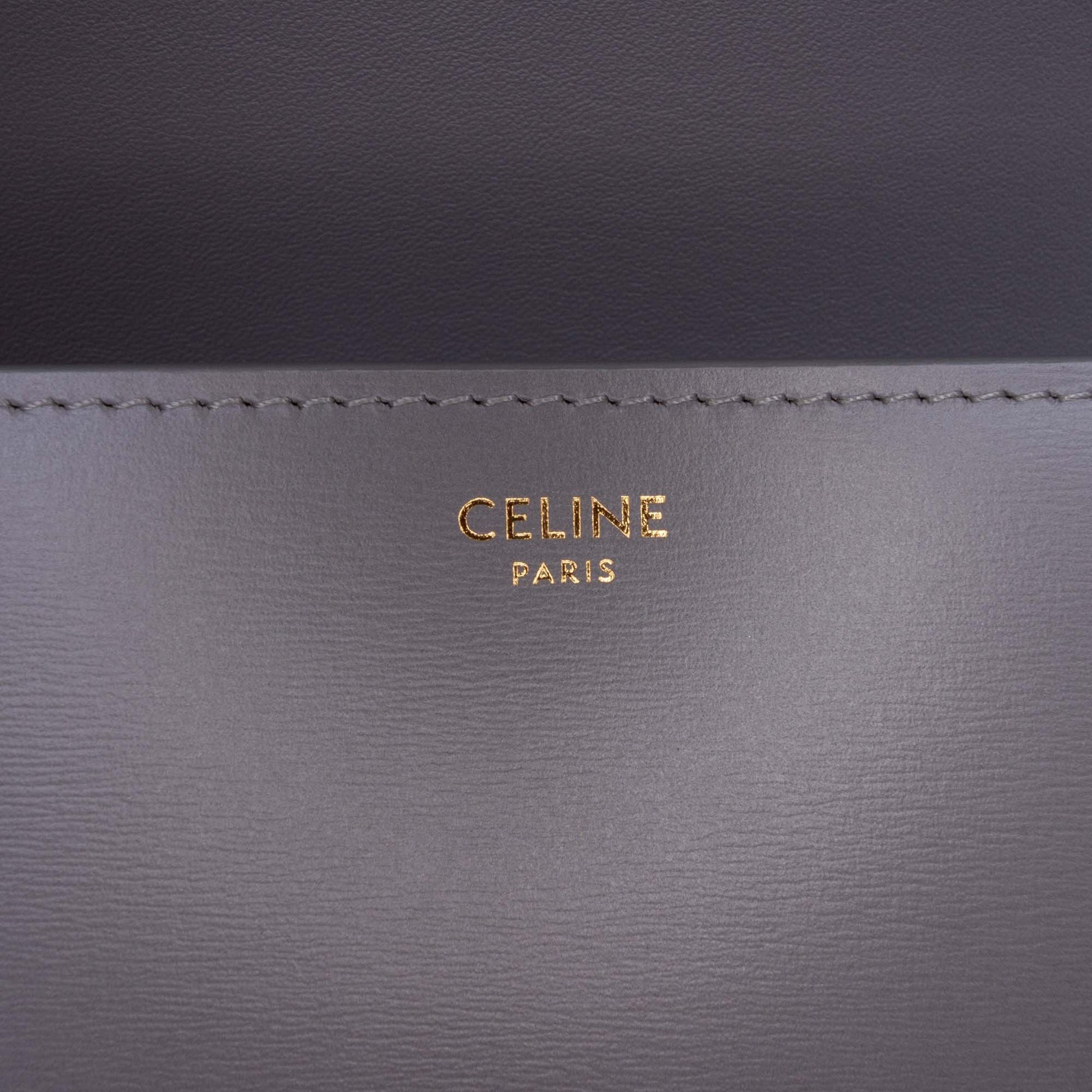 Celine Teen Shiny Calfskin Triomphe Crossbody