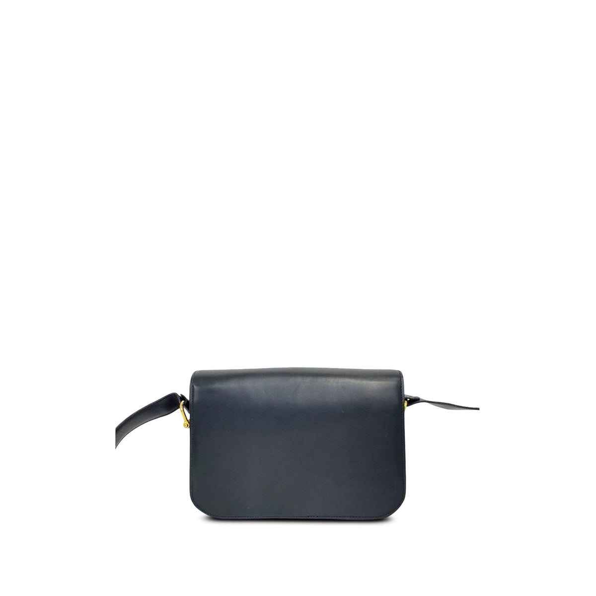 Celine Calfskin Horse Carriage Crossbody — Black