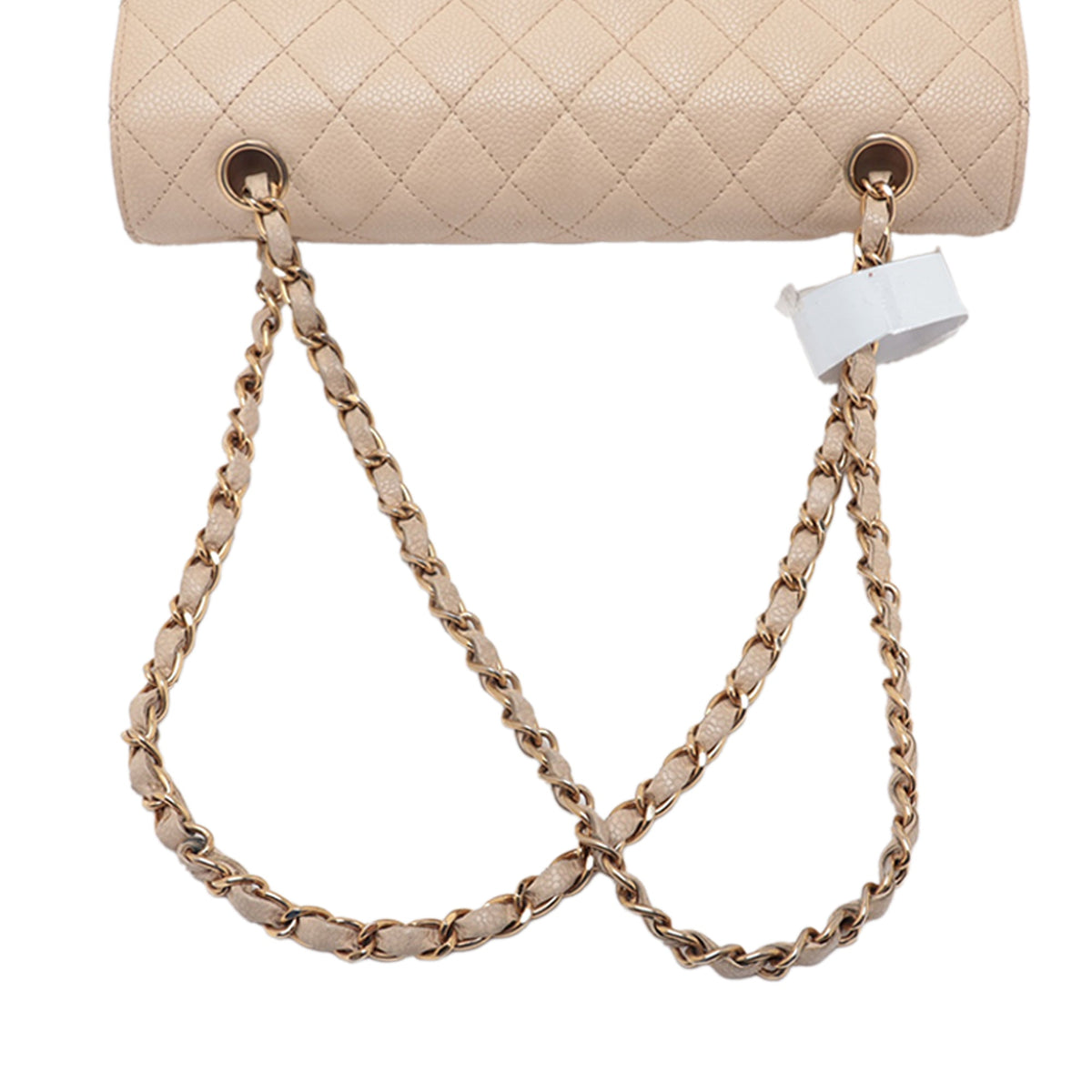 Chanel Medium Classic Caviar Double Flap — Gold