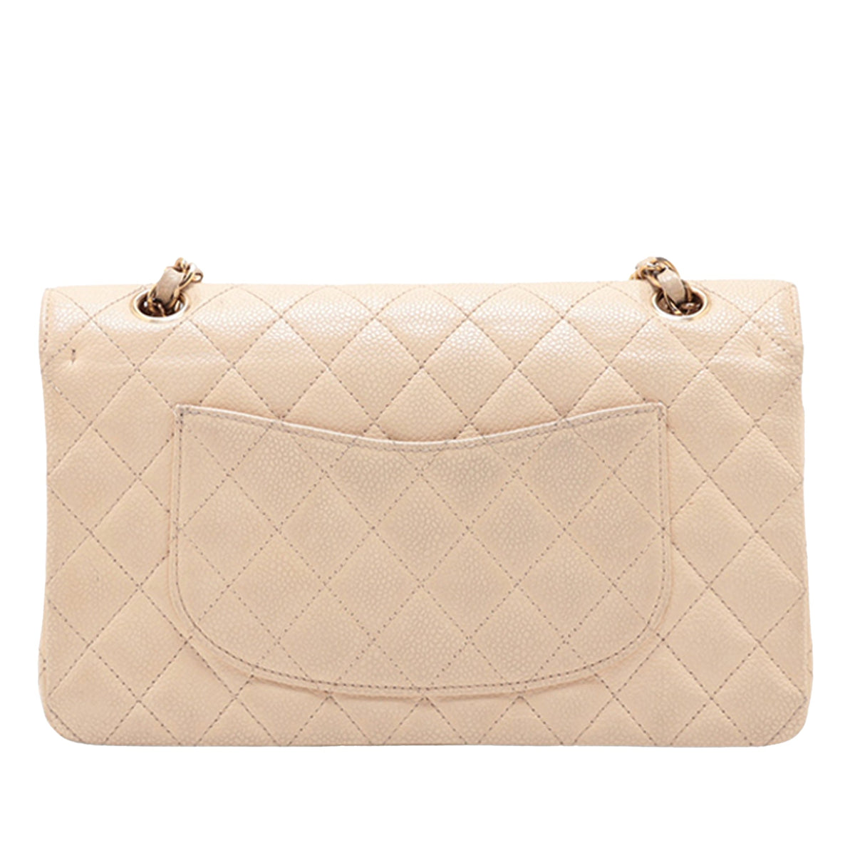 Chanel Medium Classic Caviar Double Flap — Gold
