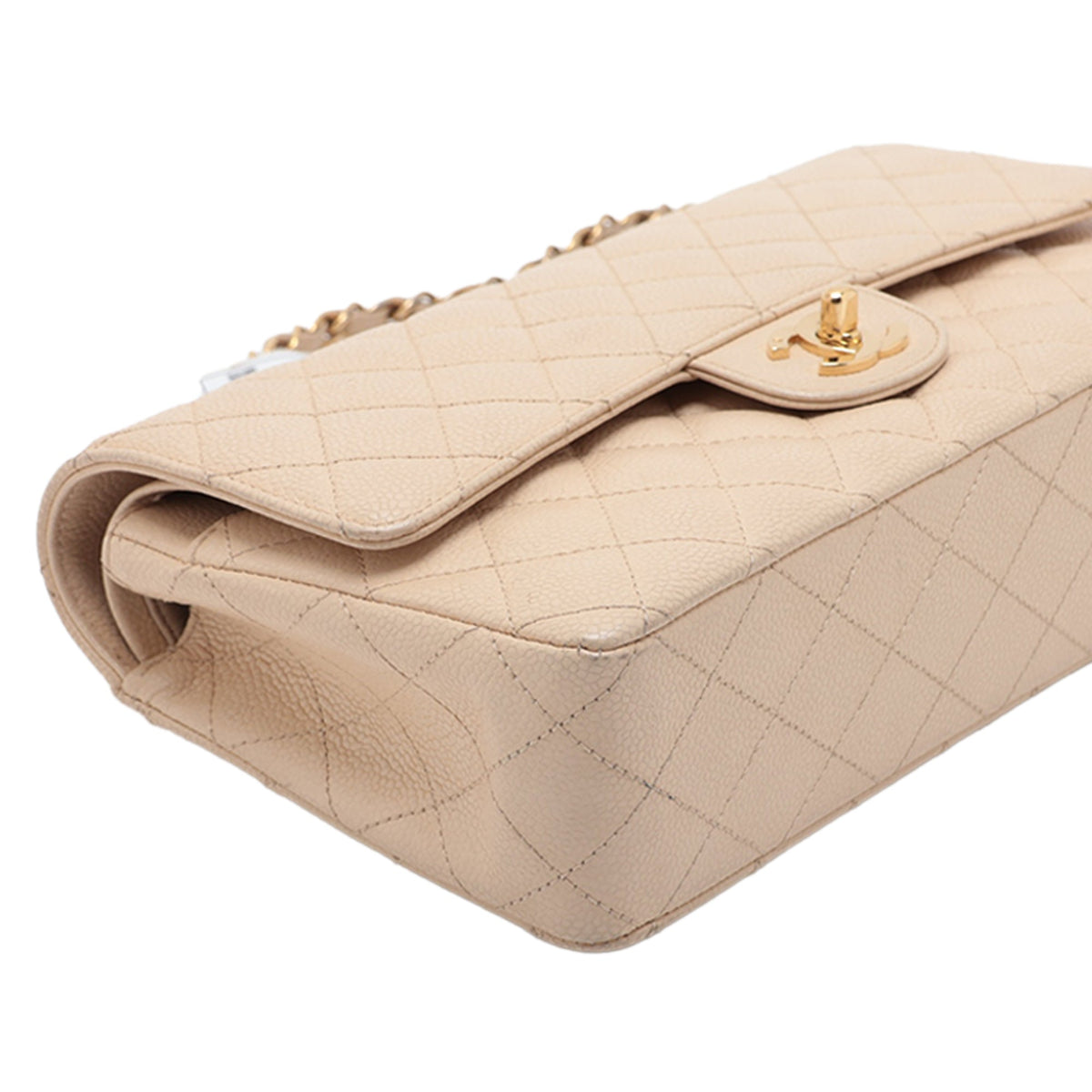 Chanel Medium Classic Caviar Double Flap — Gold