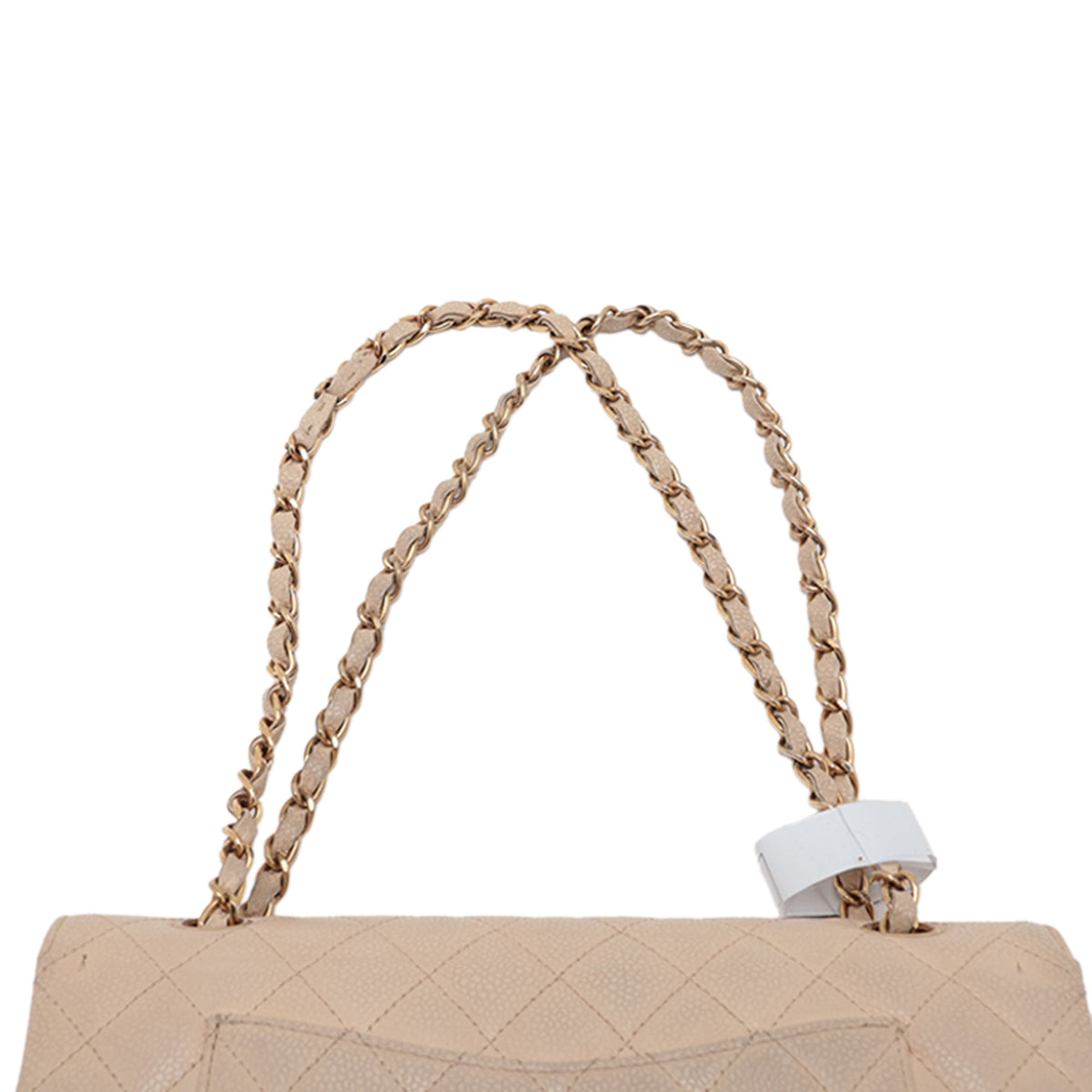 Chanel Medium Classic Caviar Double Flap — Gold