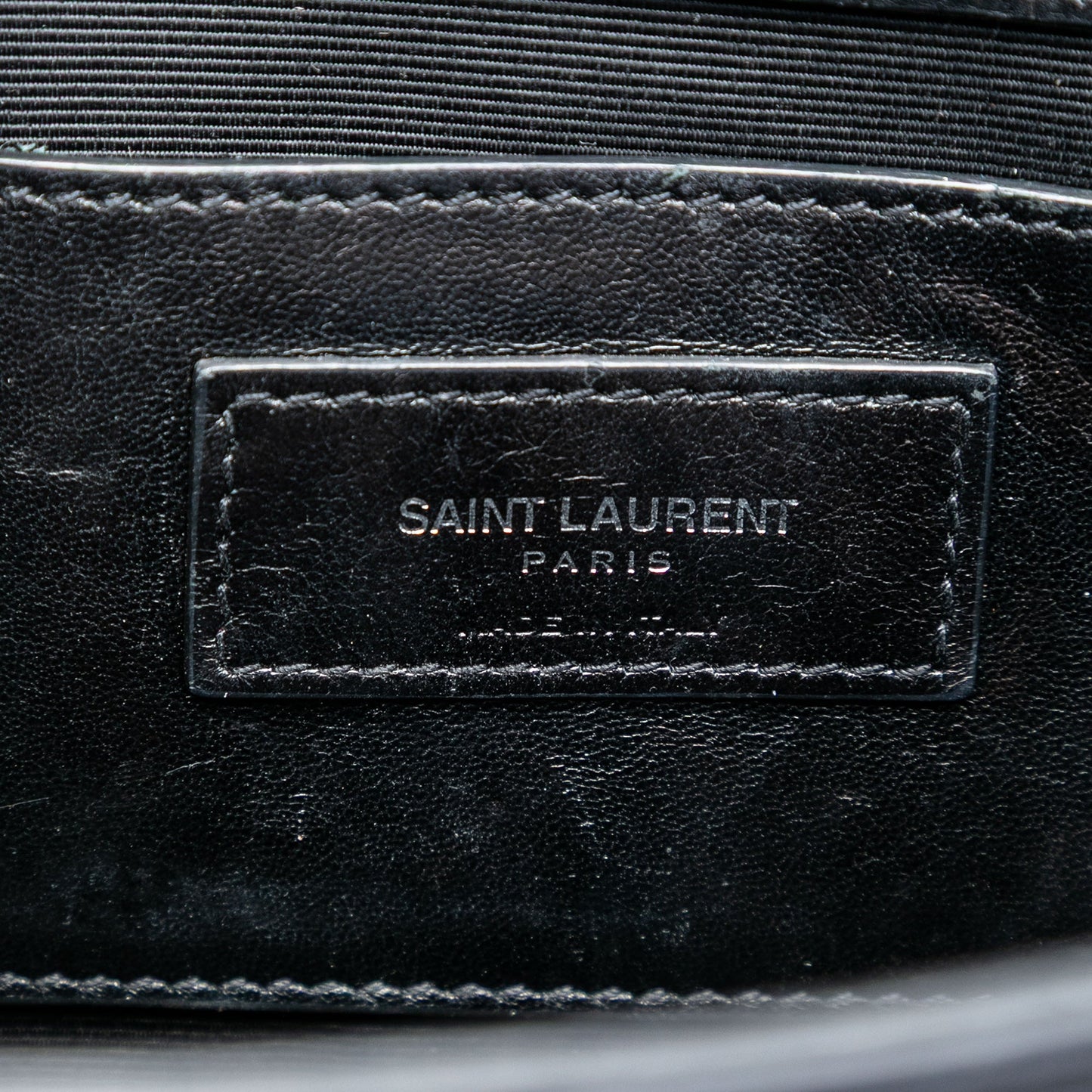Saint Laurent Medium Croc Embossed Leather Kate Tassel Crossbody