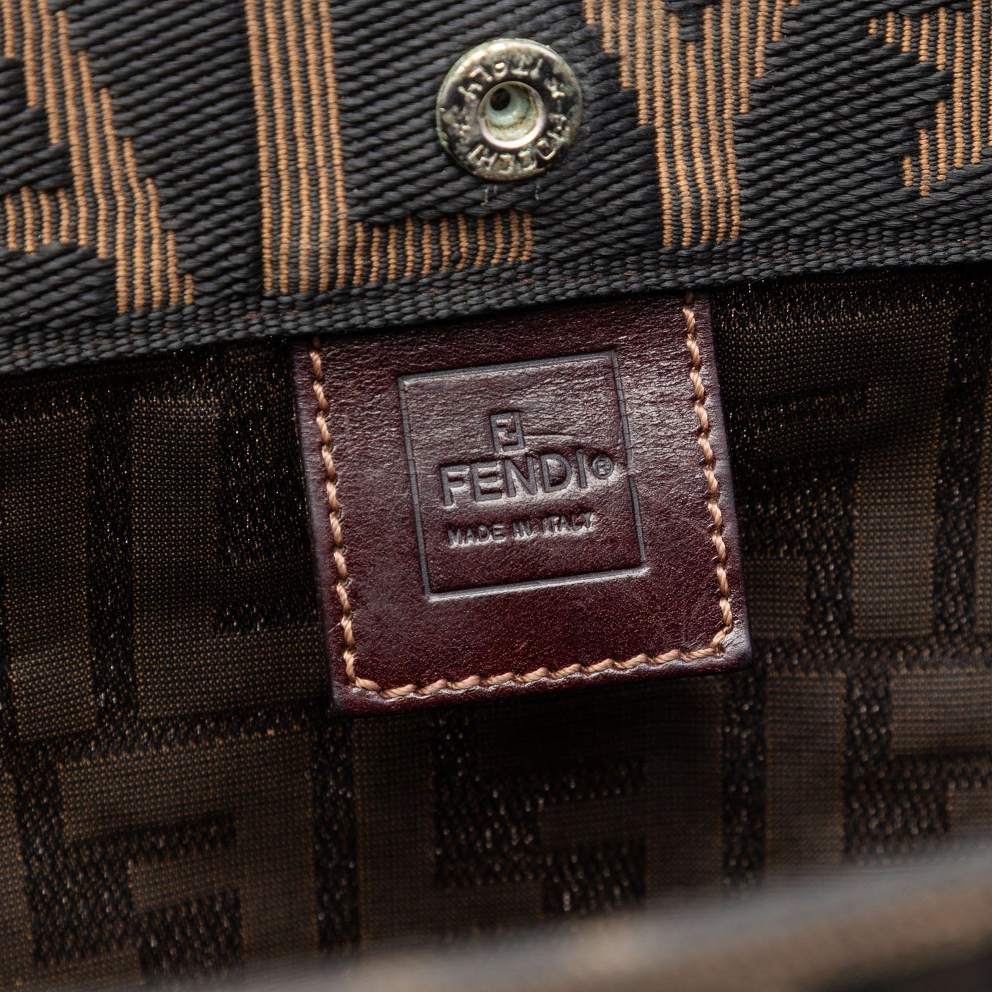 Fendi Zucca Canvas Shopping Tote
