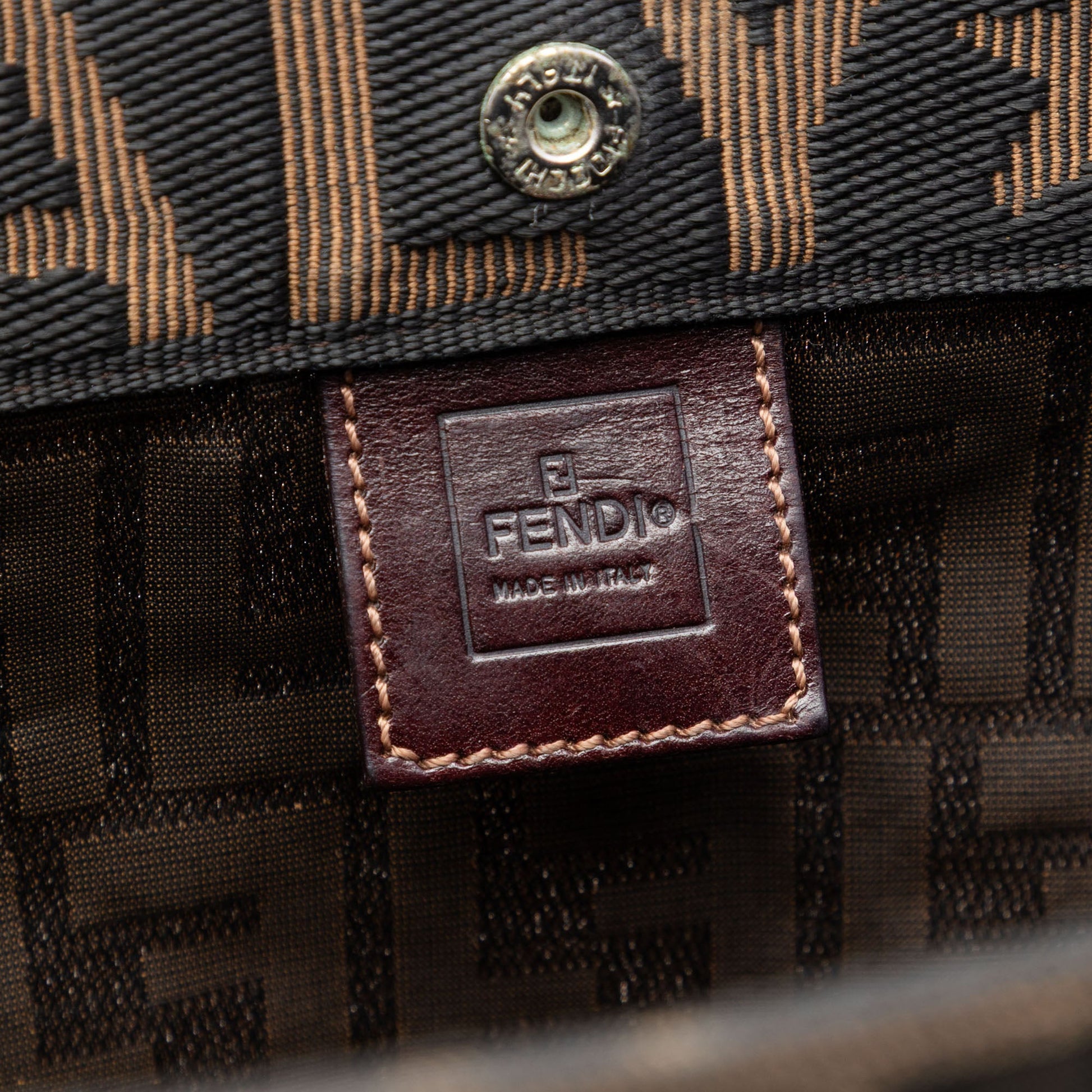 Fendi Zucca Canvas Shopping Tote