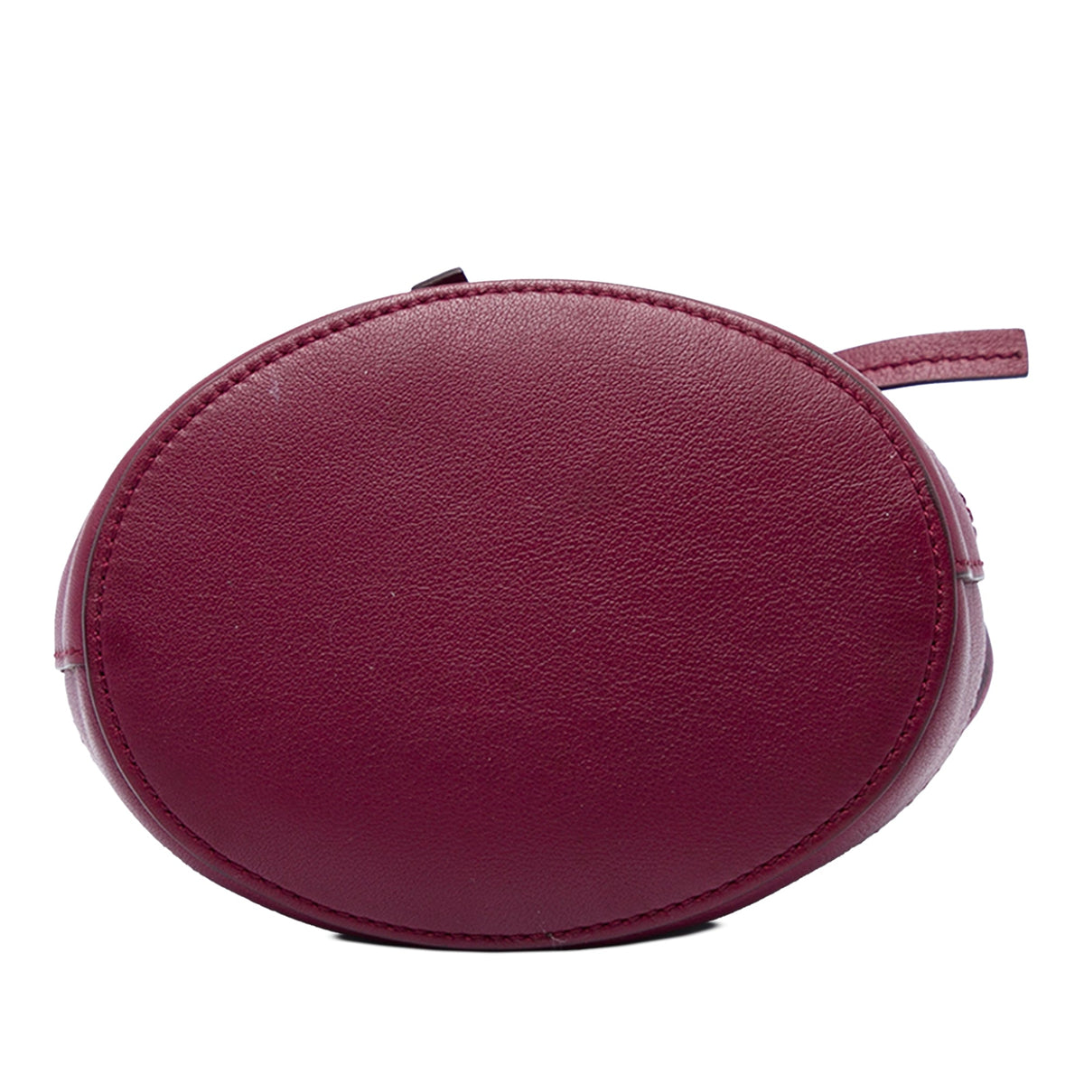 Burberry Overdyed Canvas Horseferry Check Bucket Bag — Red
