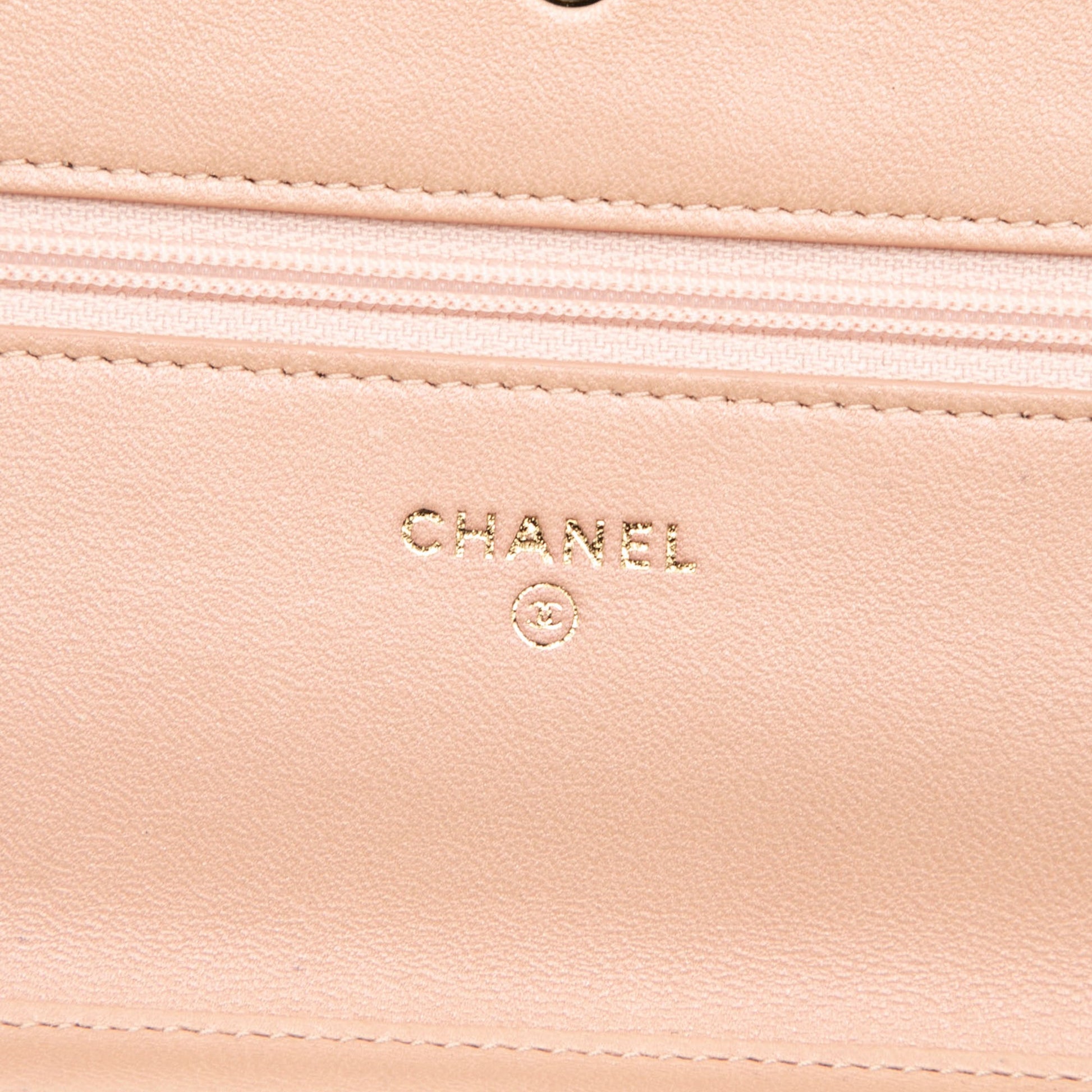 Chanel Quilted Patent Boy Wallet on Chain
