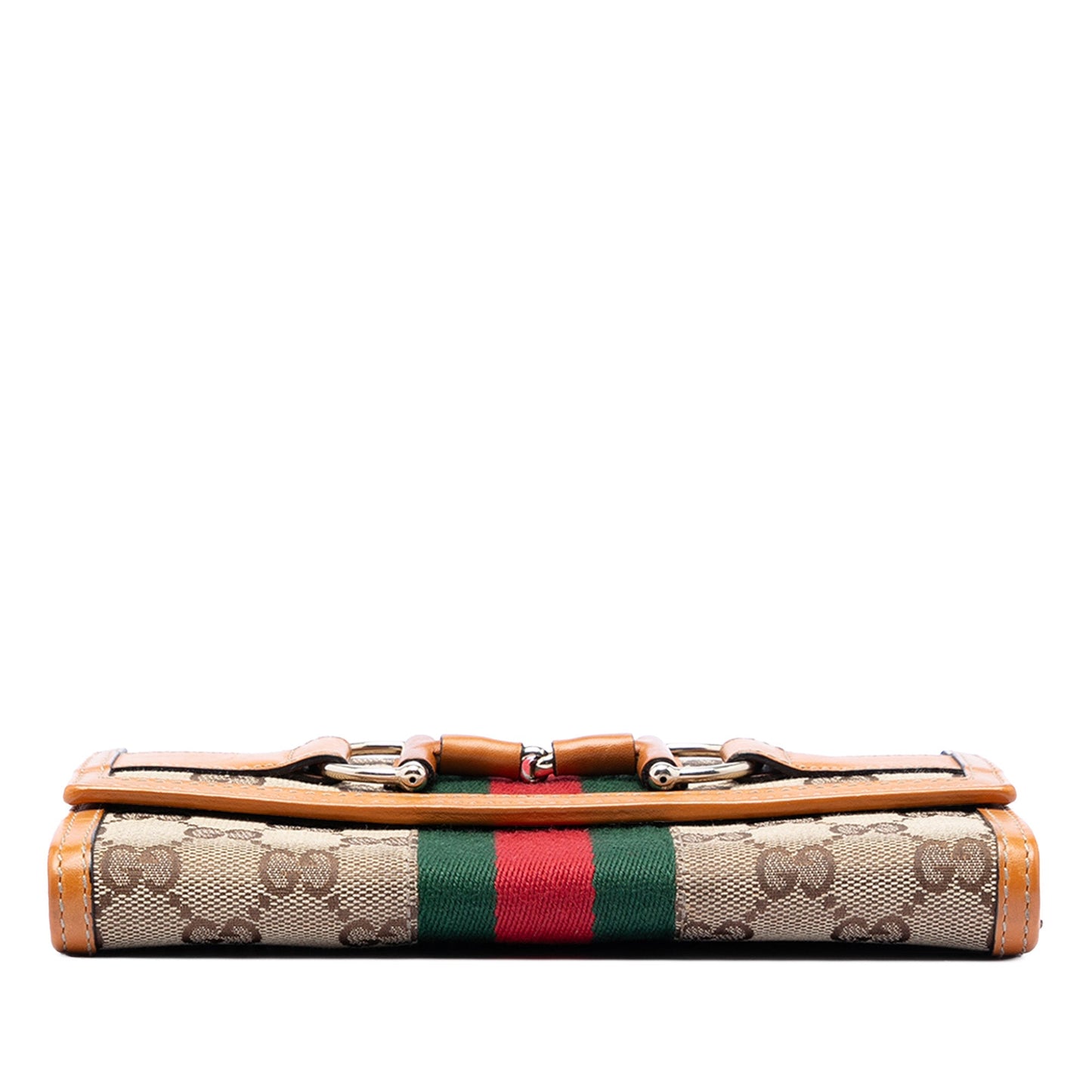 Gucci GG Canvas Web Horsebit Wallet on Chain