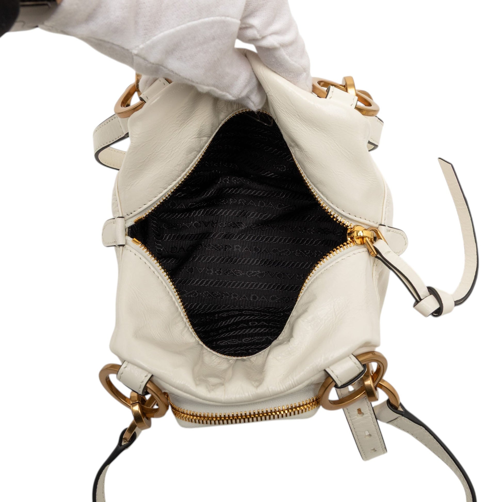 Mini Soft Calfskin Dangle Top Handle Bag