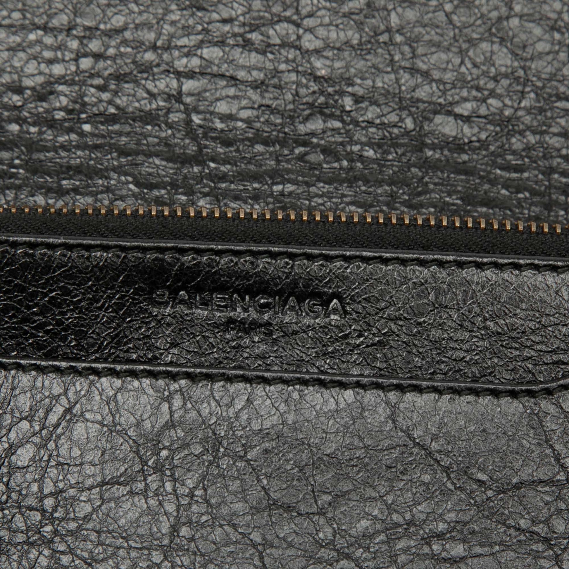 Balenciaga Lambskin Motocross Giant 12 Wallet on Chain