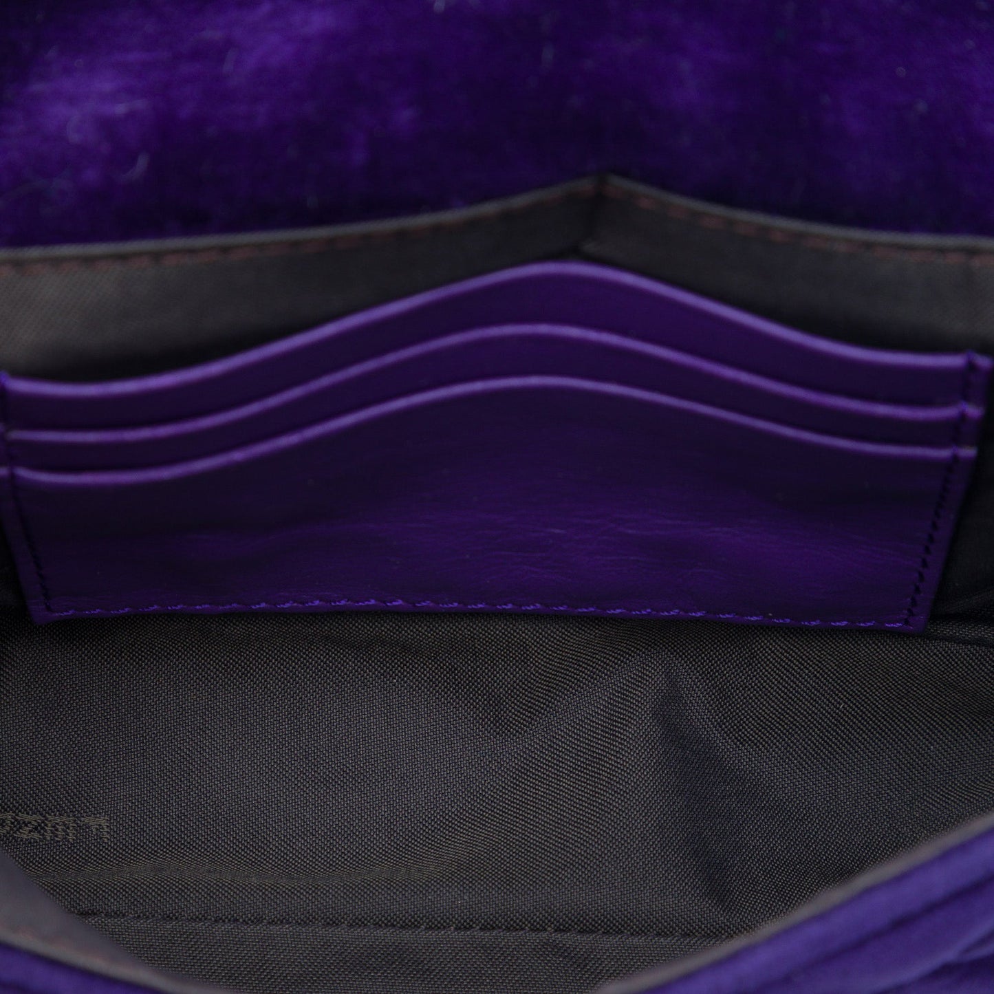 Fendi Mini Zucca Embossed Velvet Baguette Satchel