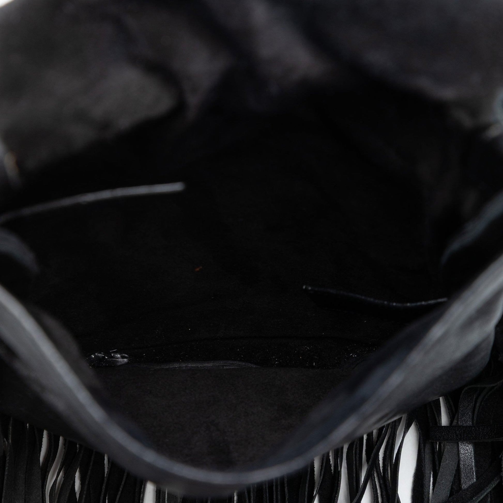 Saint Laurent Leather Anita Fringed Crossbody