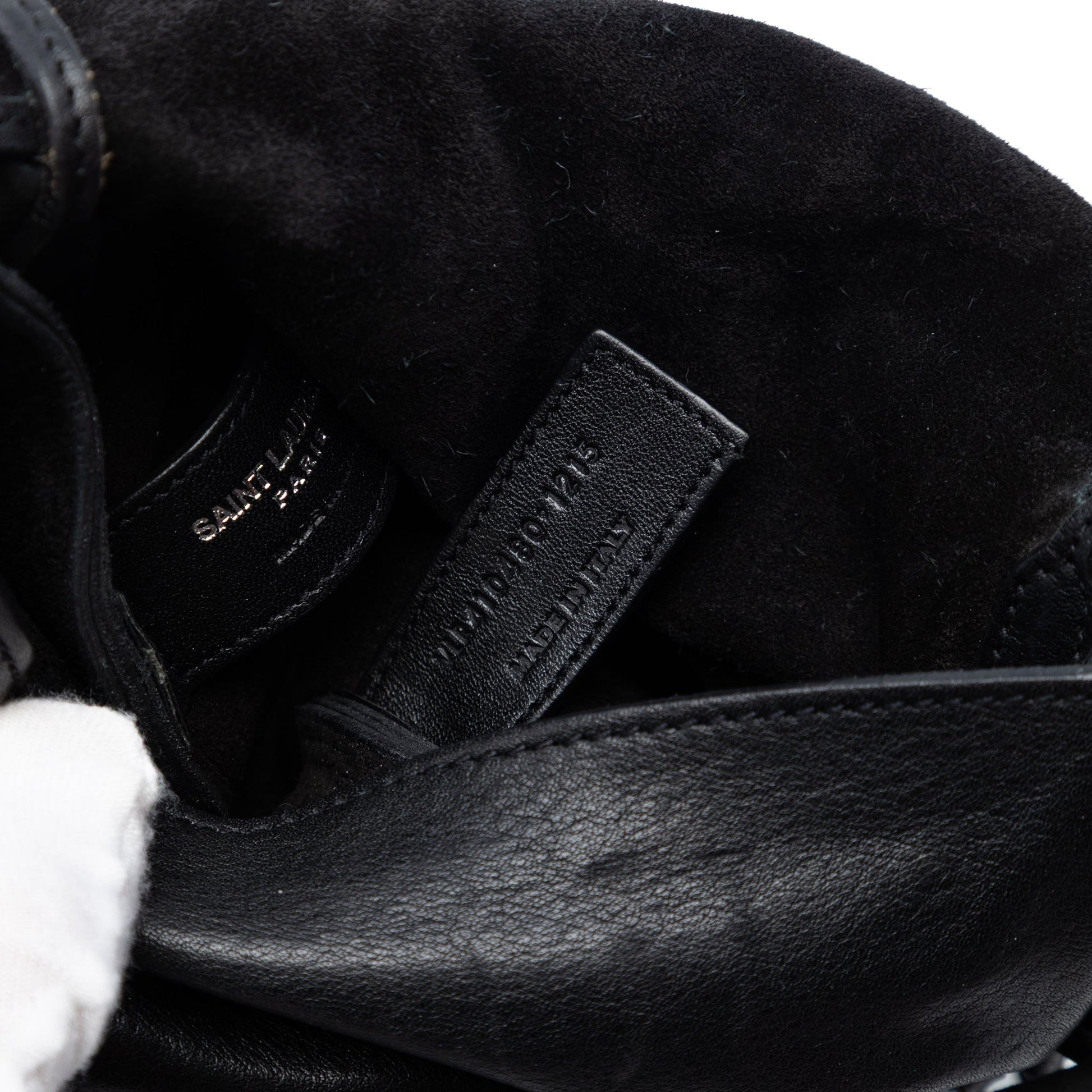 Saint Laurent Leather Anita Fringed Crossbody