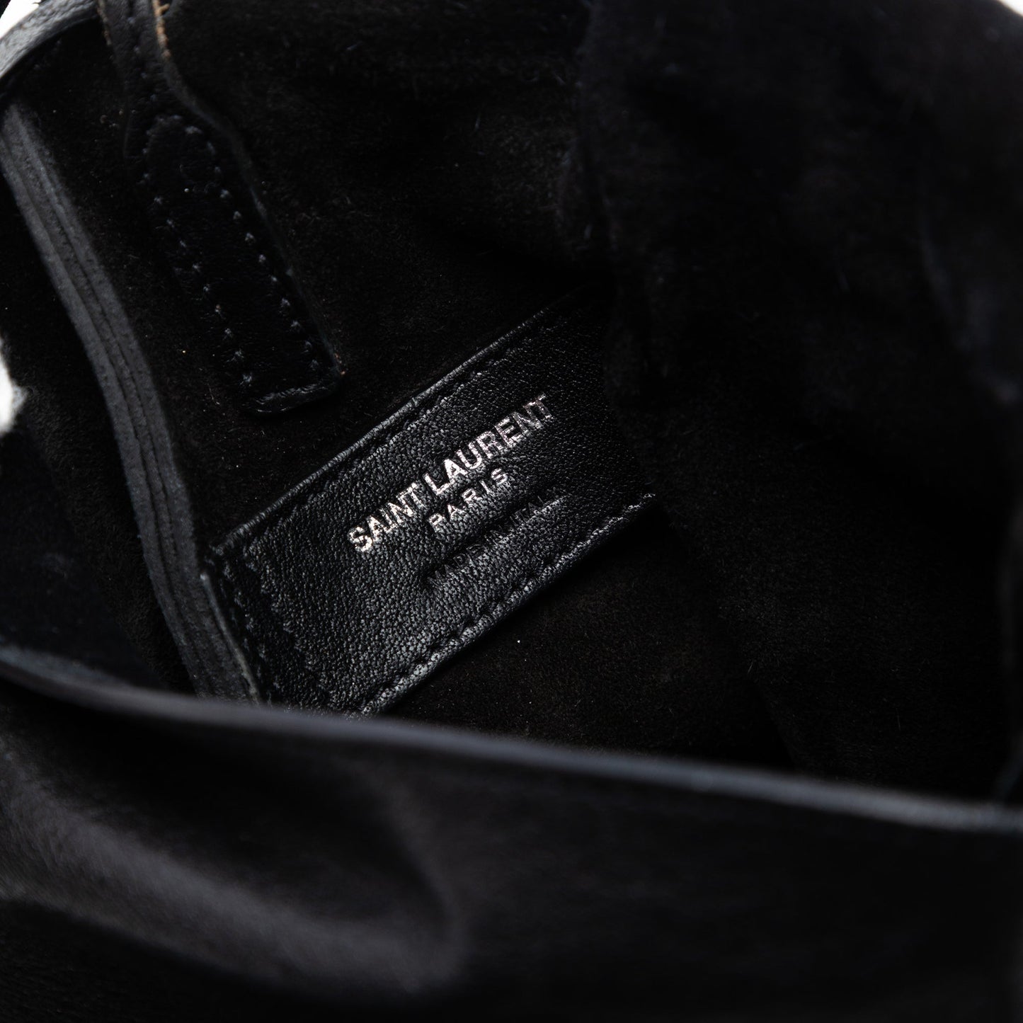 Saint Laurent Leather Anita Fringed Crossbody