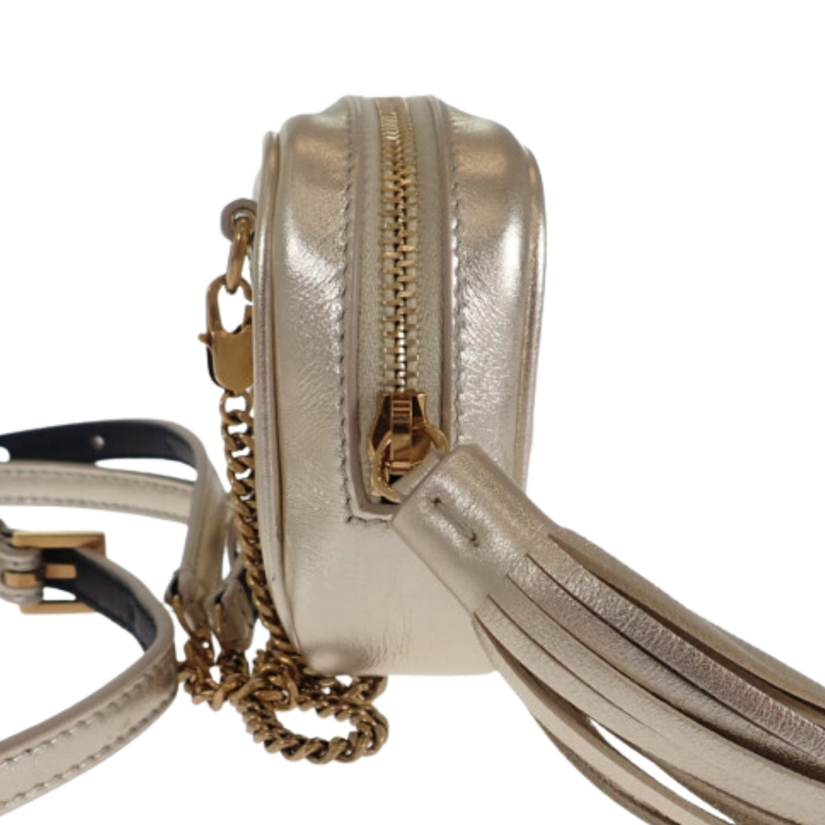 Saint Laurent Baby Metallic Matelasse Calfskin Monogram Lou Camera Bag