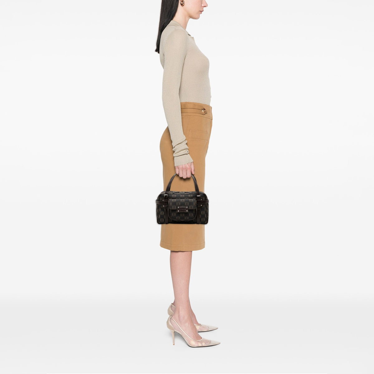 LOEWE Anagram Coated Canvas Handbag