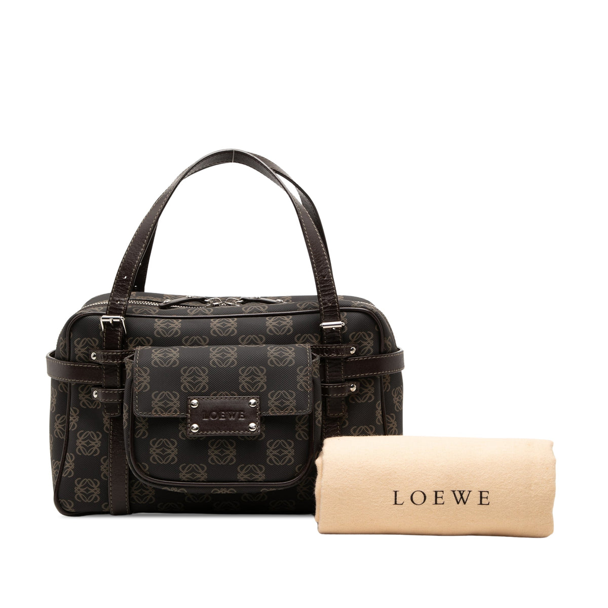 LOEWE Anagram Coated Canvas Handbag
