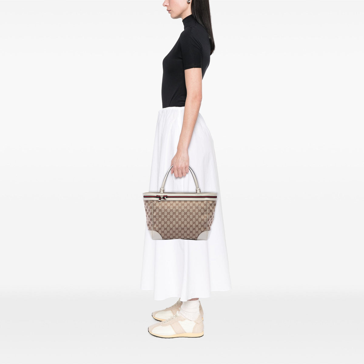 Gucci GG Canvas Web Mayfair Tote