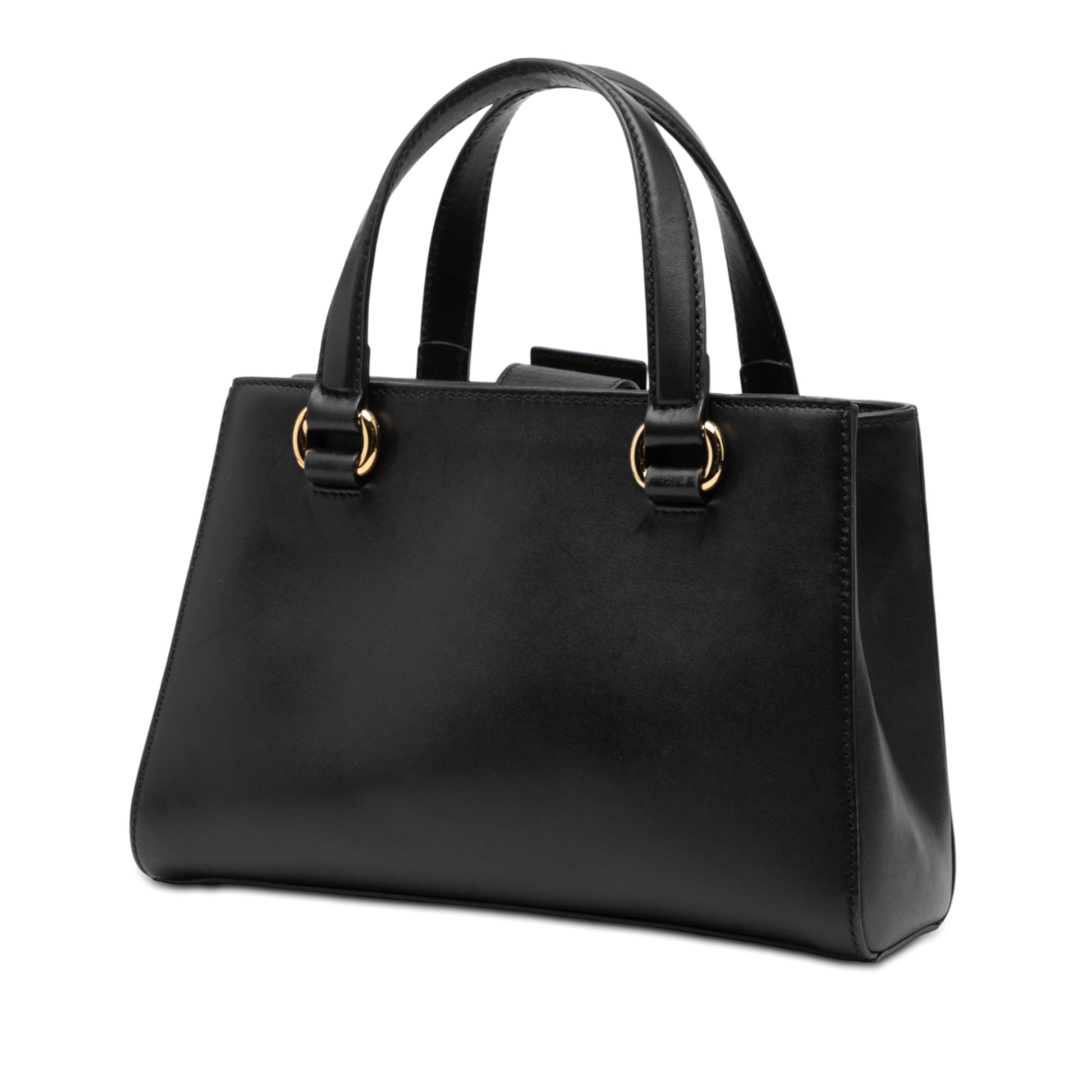 Gucci Leather Sylvie Web Top Handle Satchel