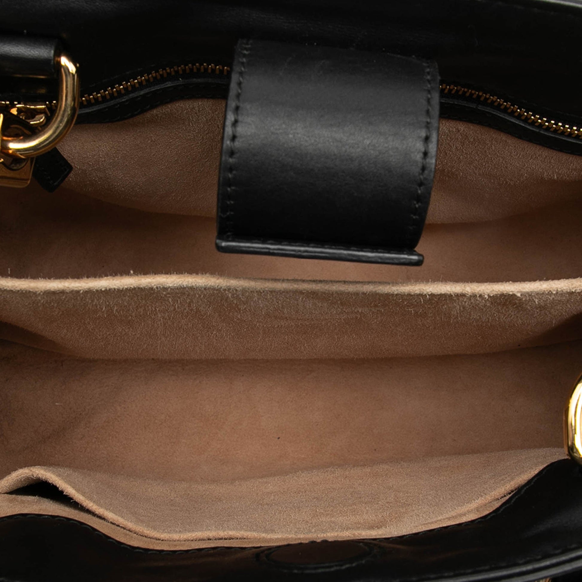 Gucci Leather Sylvie Web Top Handle Satchel