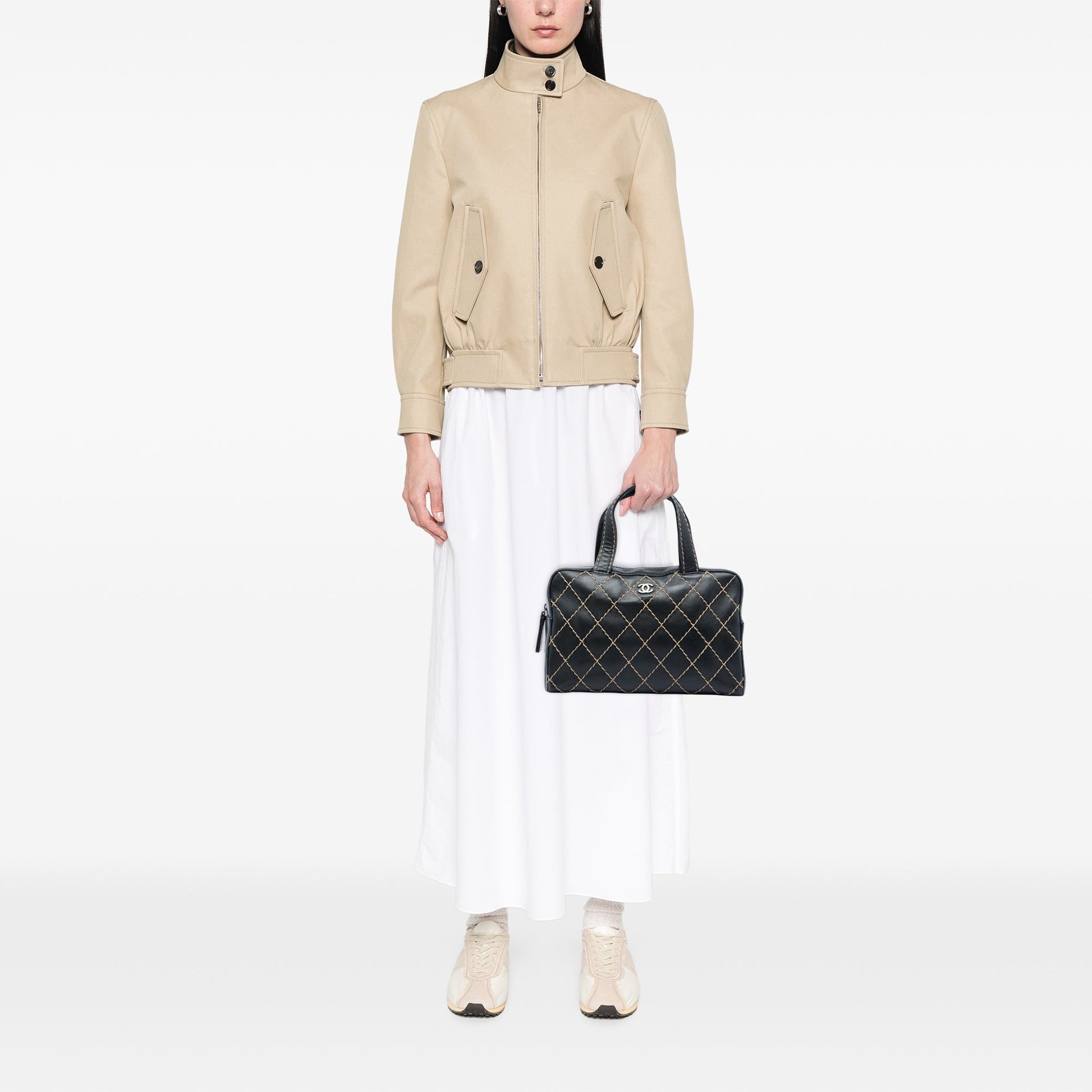 Chanel CC Calfskin Wild Stitch Handbag
