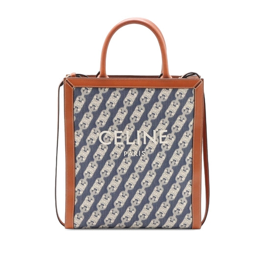 Celine Small Triomphe Canvas Maillon Vertical Cabas Satchel