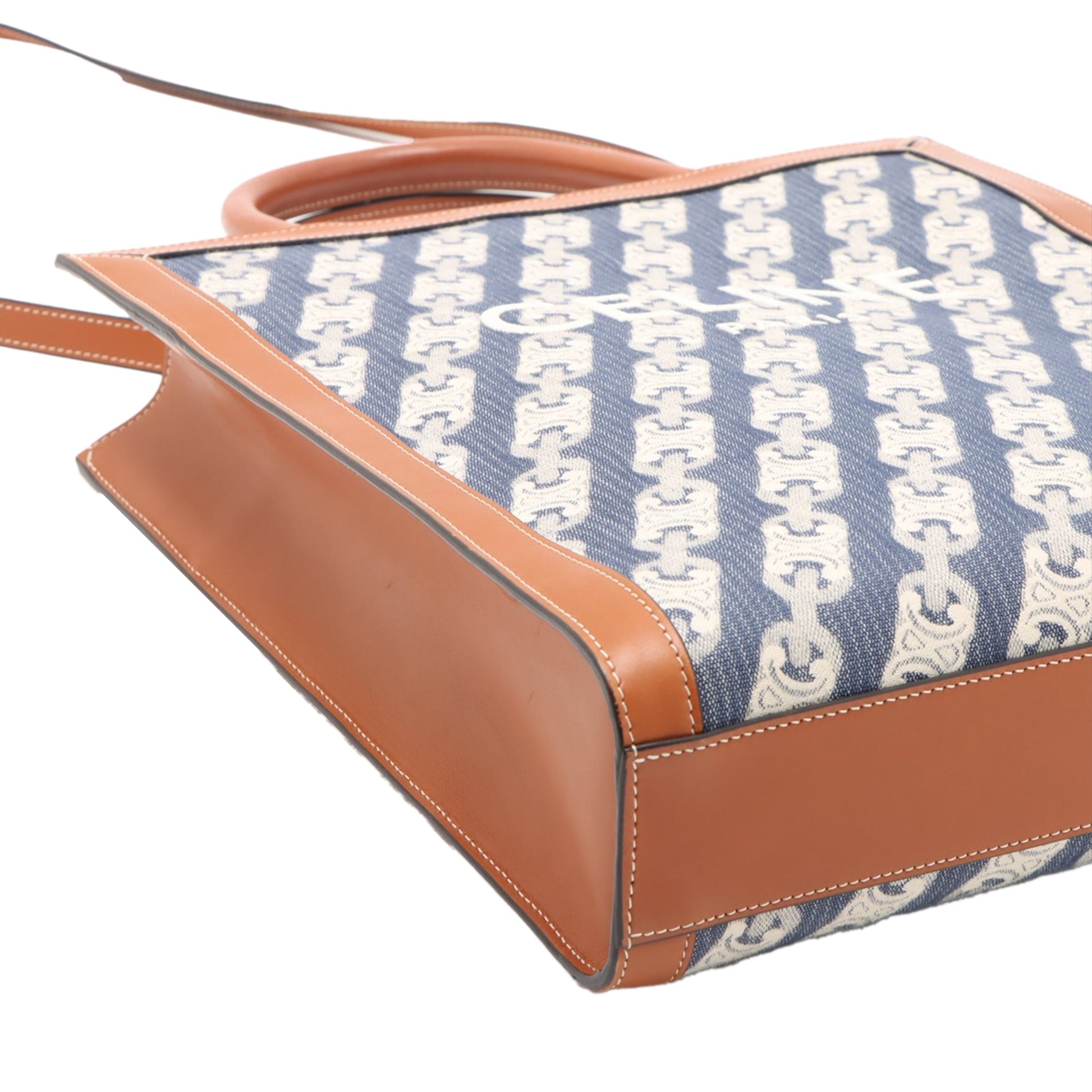 Celine Small Triomphe Canvas Maillon Vertical Cabas Satchel